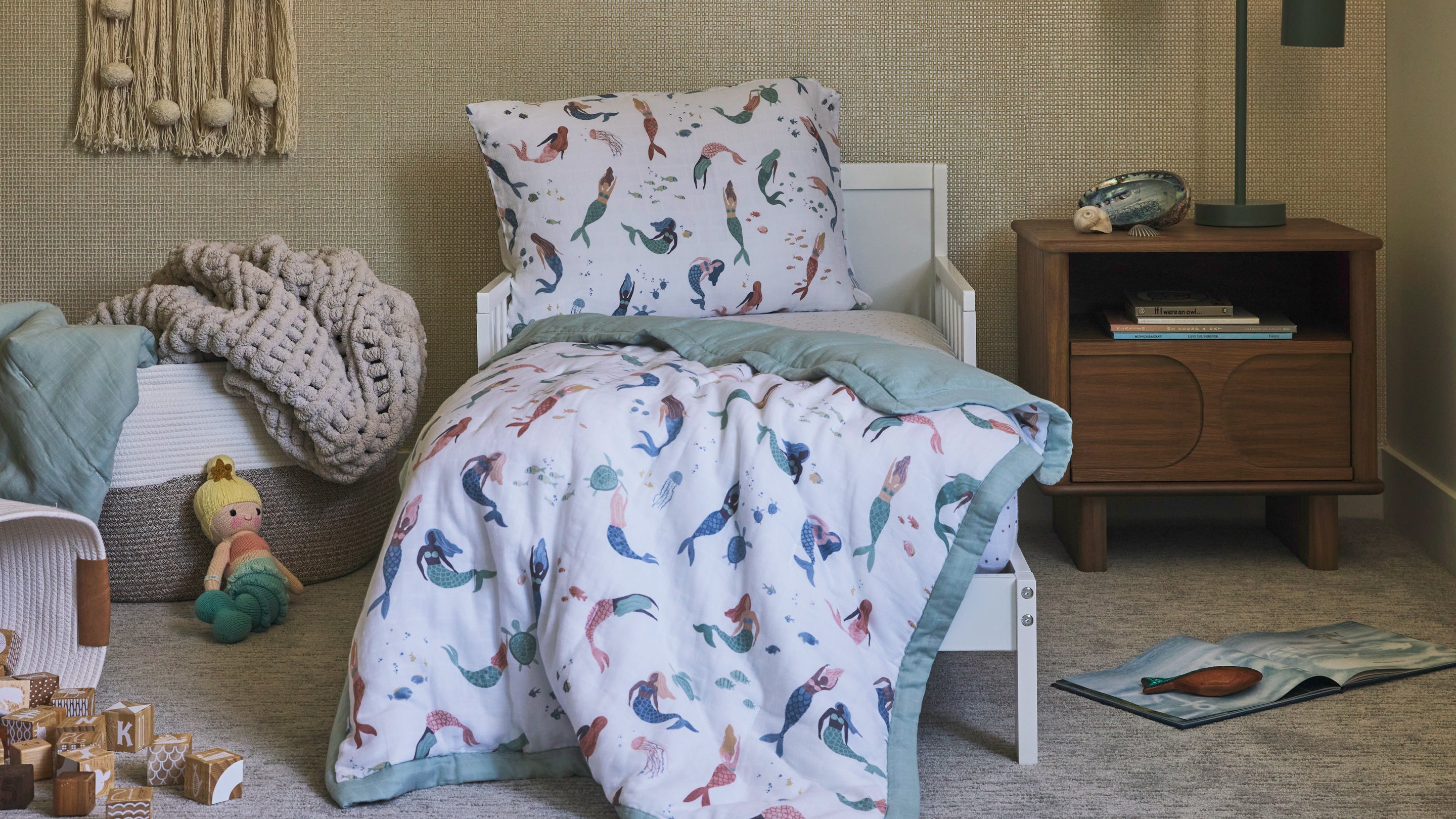 Toddler Comforters Cotton Muslin Toddler Comforter Little Unicorn USA