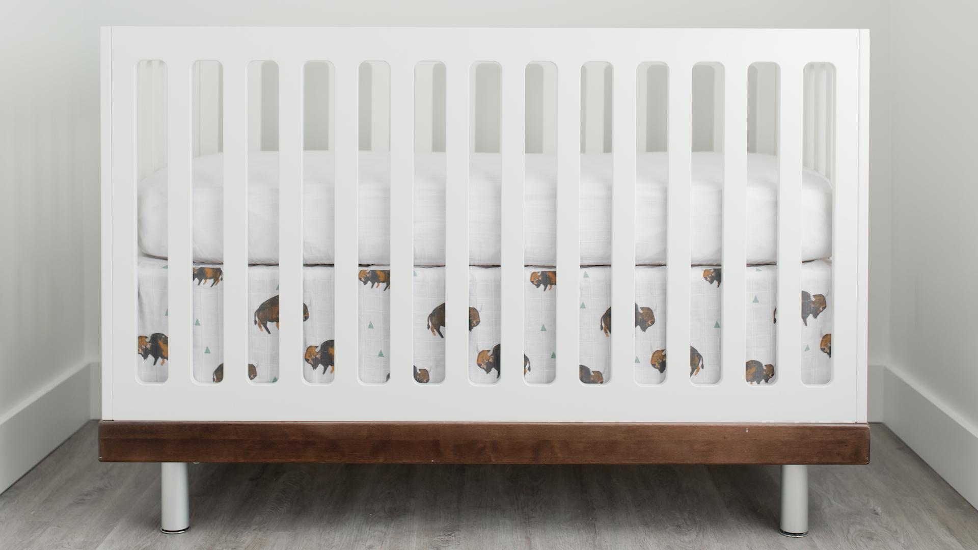 Little unicorn shop percale crib skirt