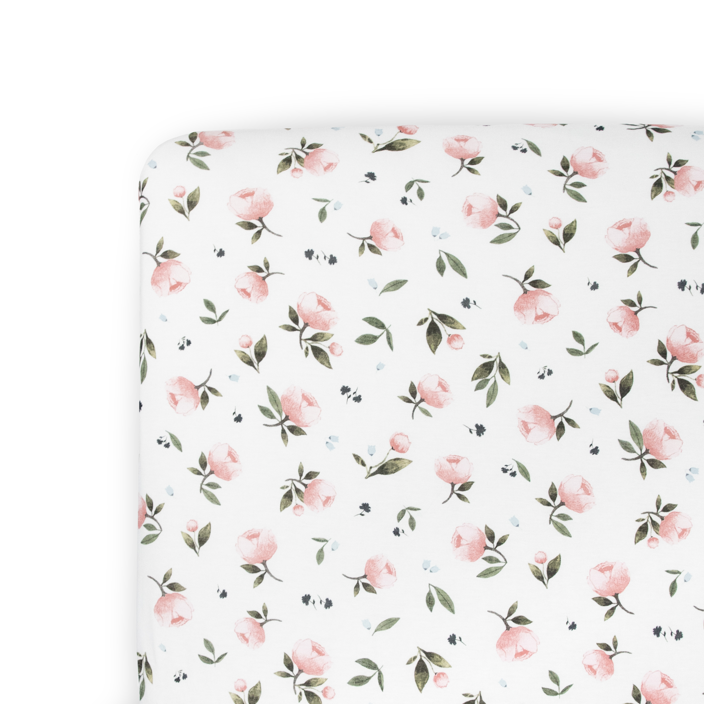 Little unicorn watercolor rose crib sheet 2025