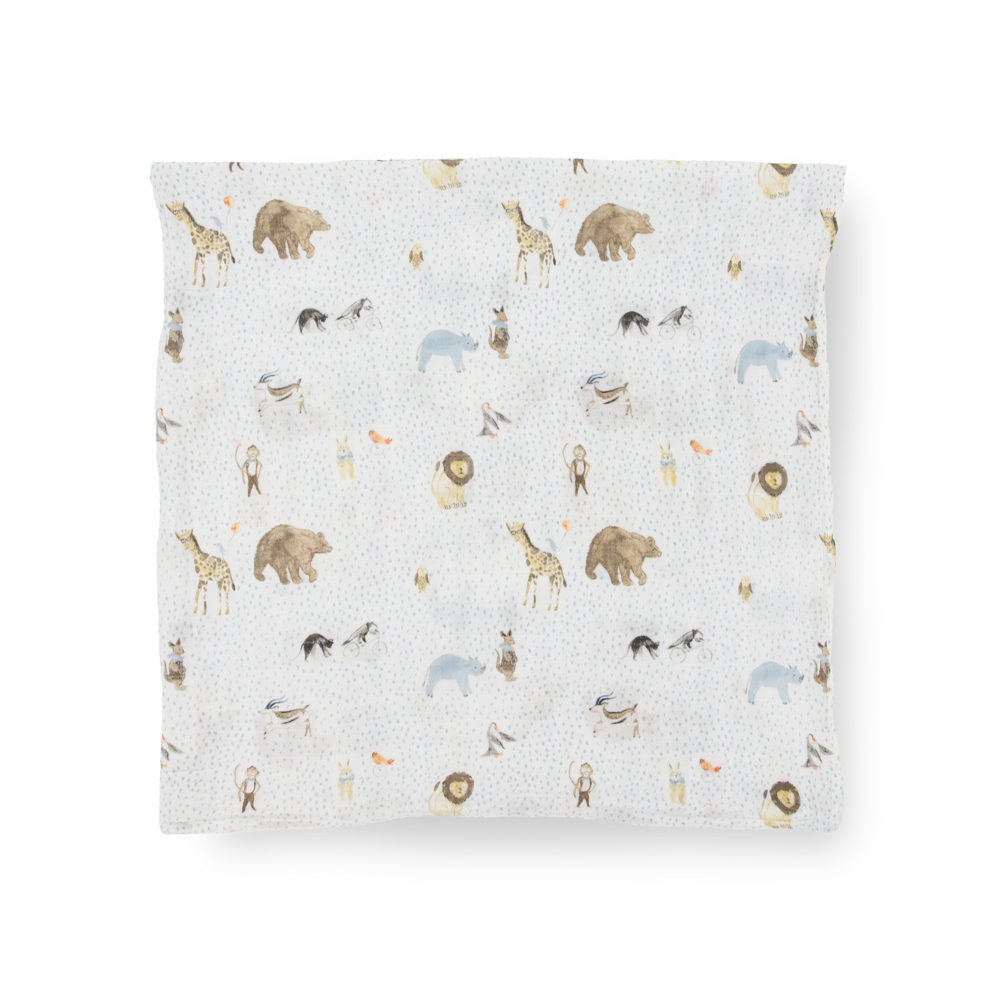 Cotton Muslin Swaddle Blanket 3 Pack - Party Animals