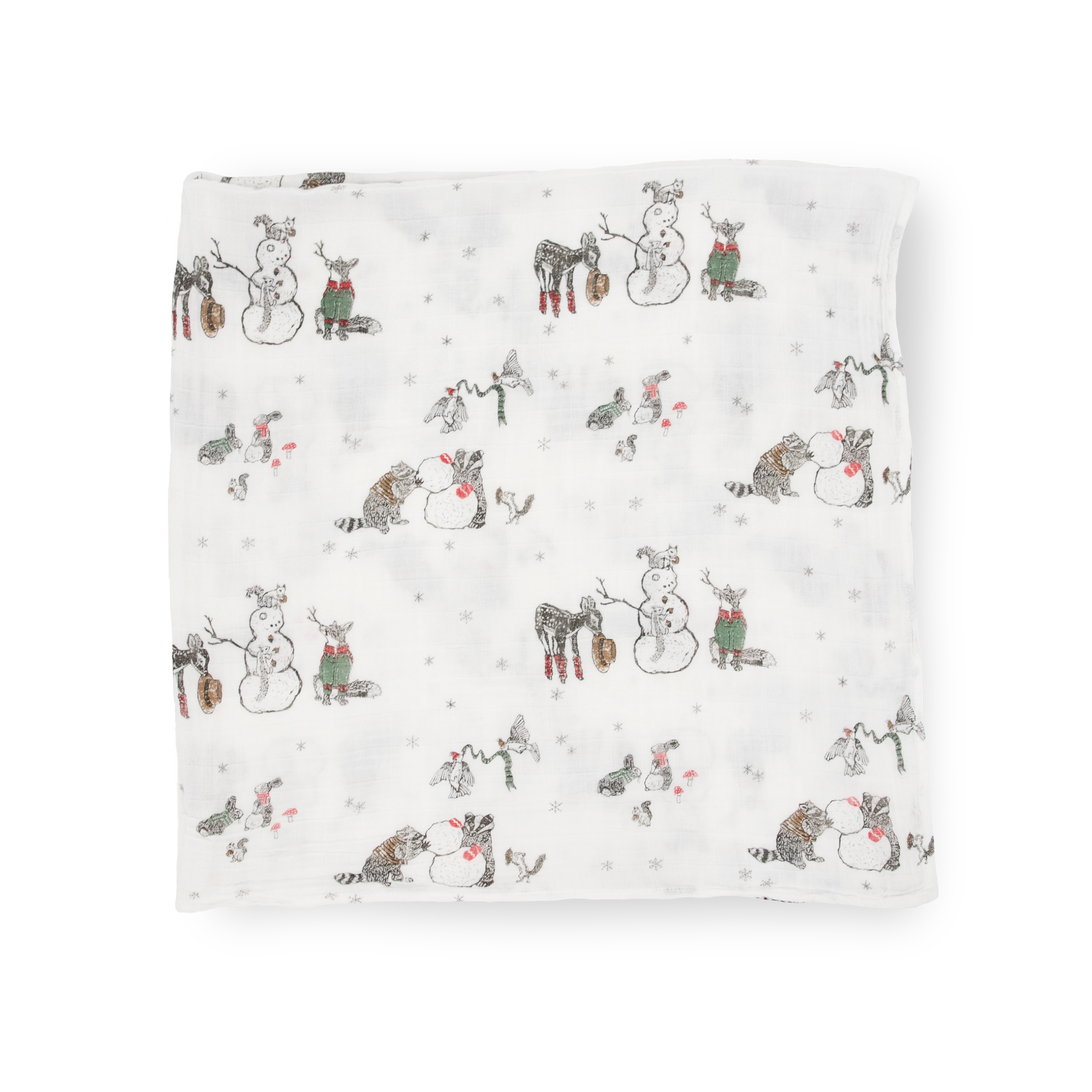 Cotton Muslin Swaddle Blanket 3 Pack - Snow Day