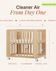 dadada Baby Spirit 8-in-1 Convertible Crib