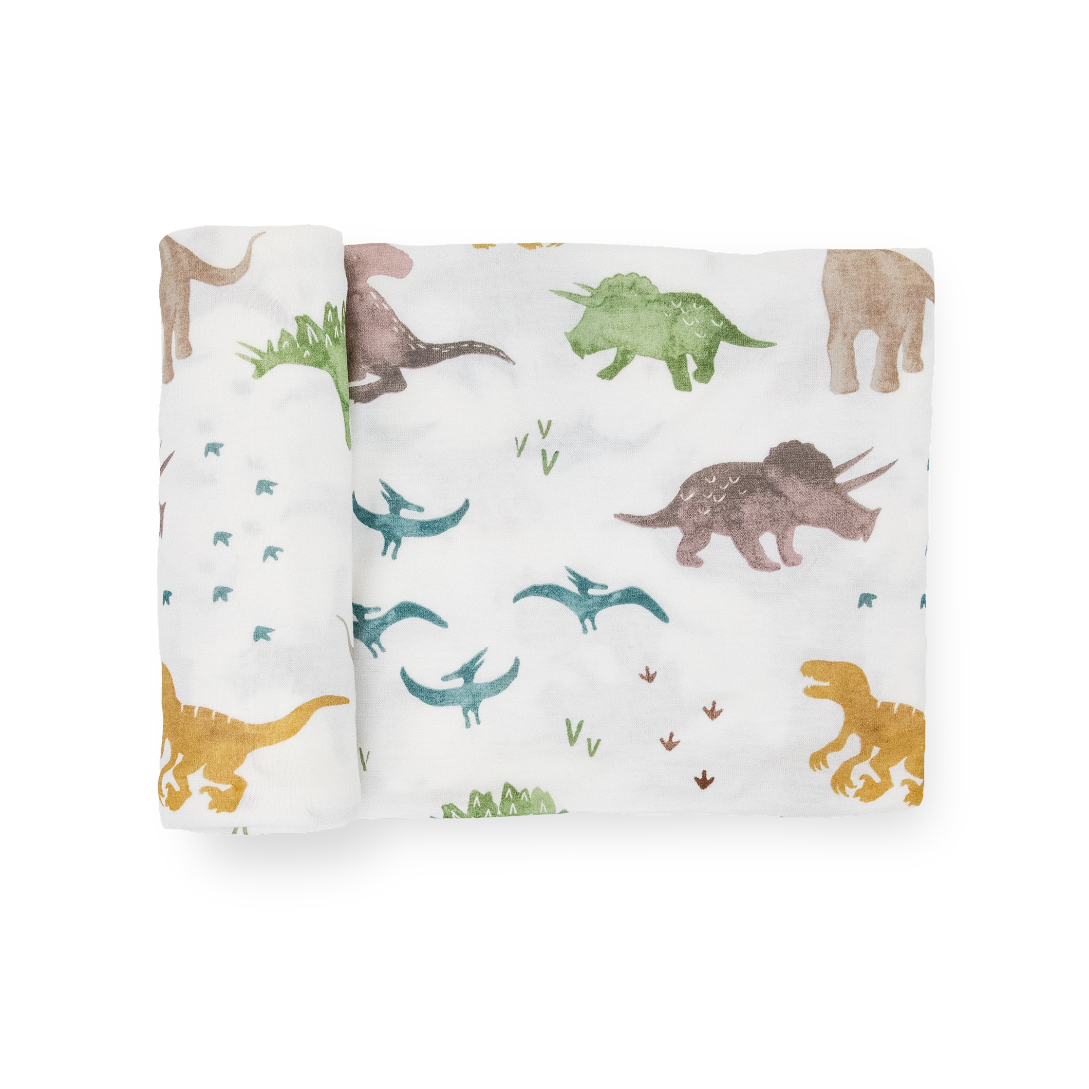 Little unicorn 2024 dinosaur crib sheet