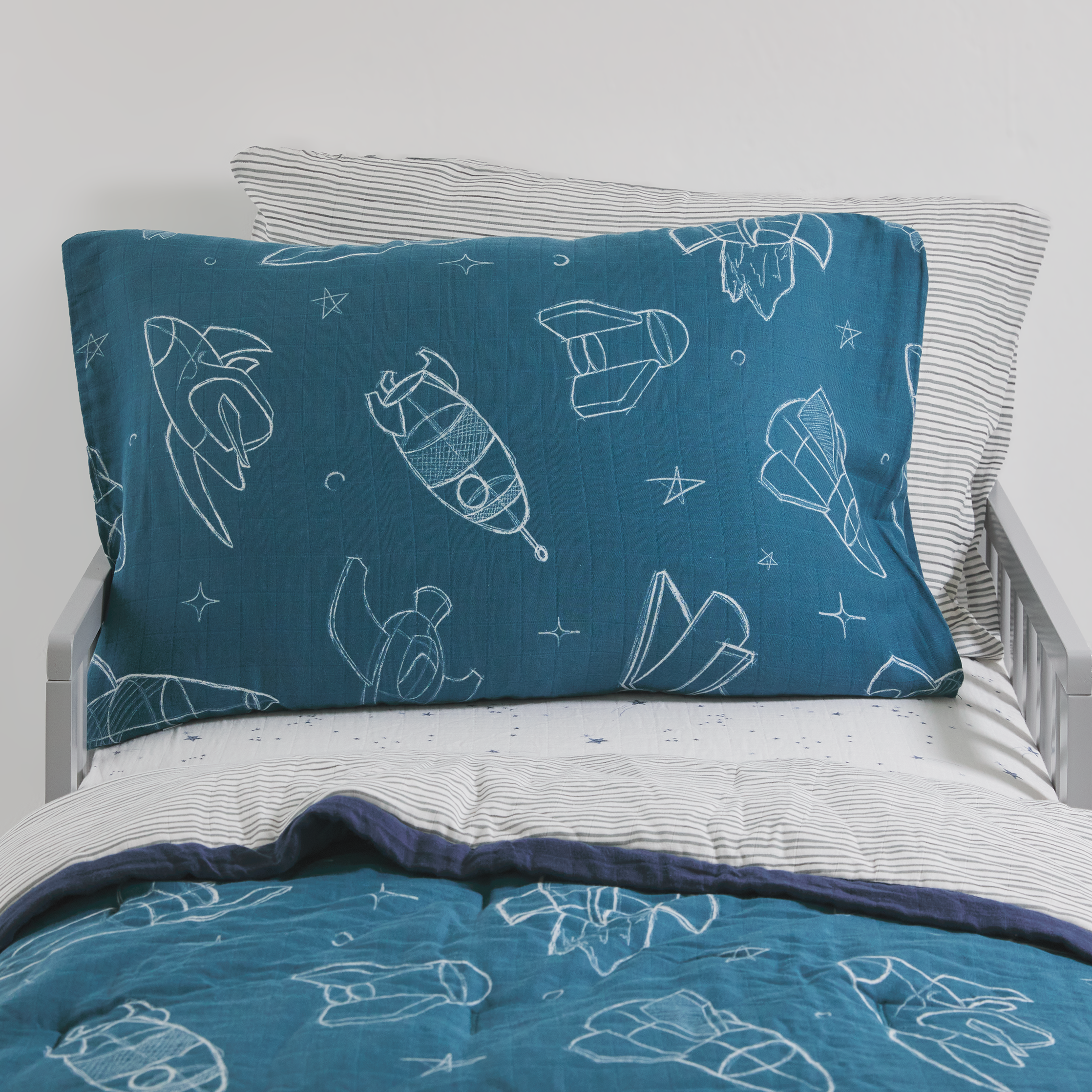 Organic Muslin 20 Throw Pillowcase