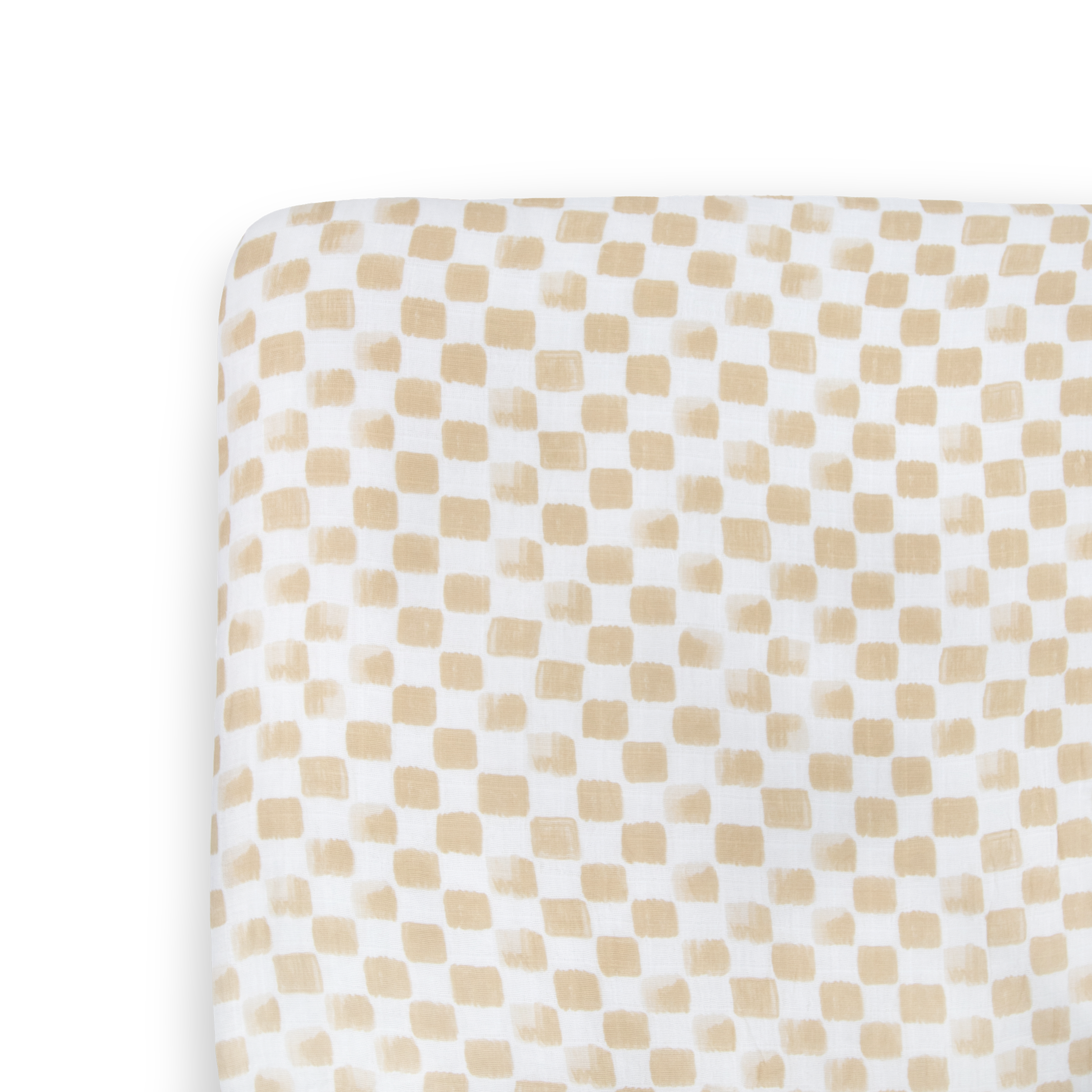 Cotton Muslin Crib Sheet - Adobe Checker