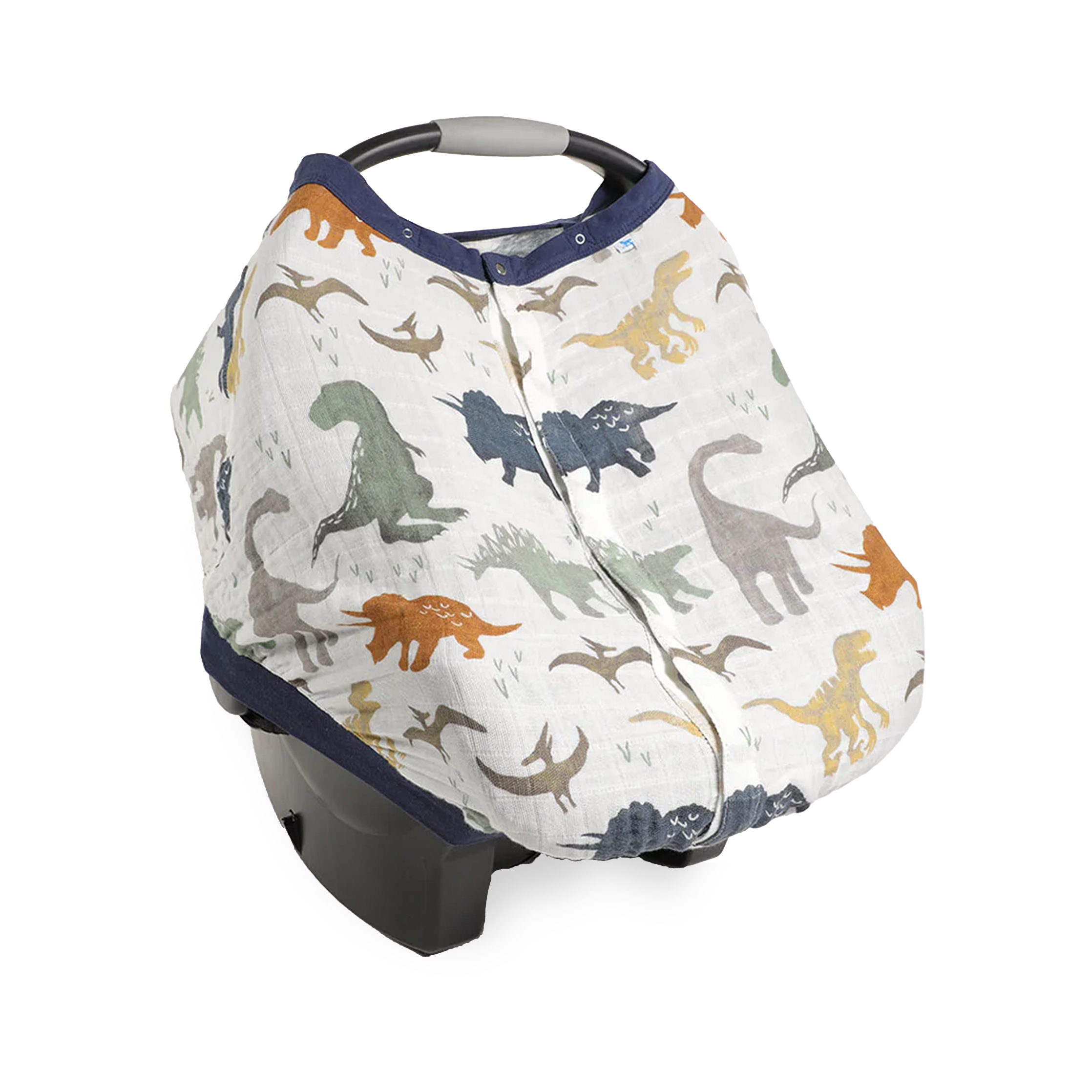 Cotton Muslin Car Seat Canopy Dino Friends Little Unicorn USA