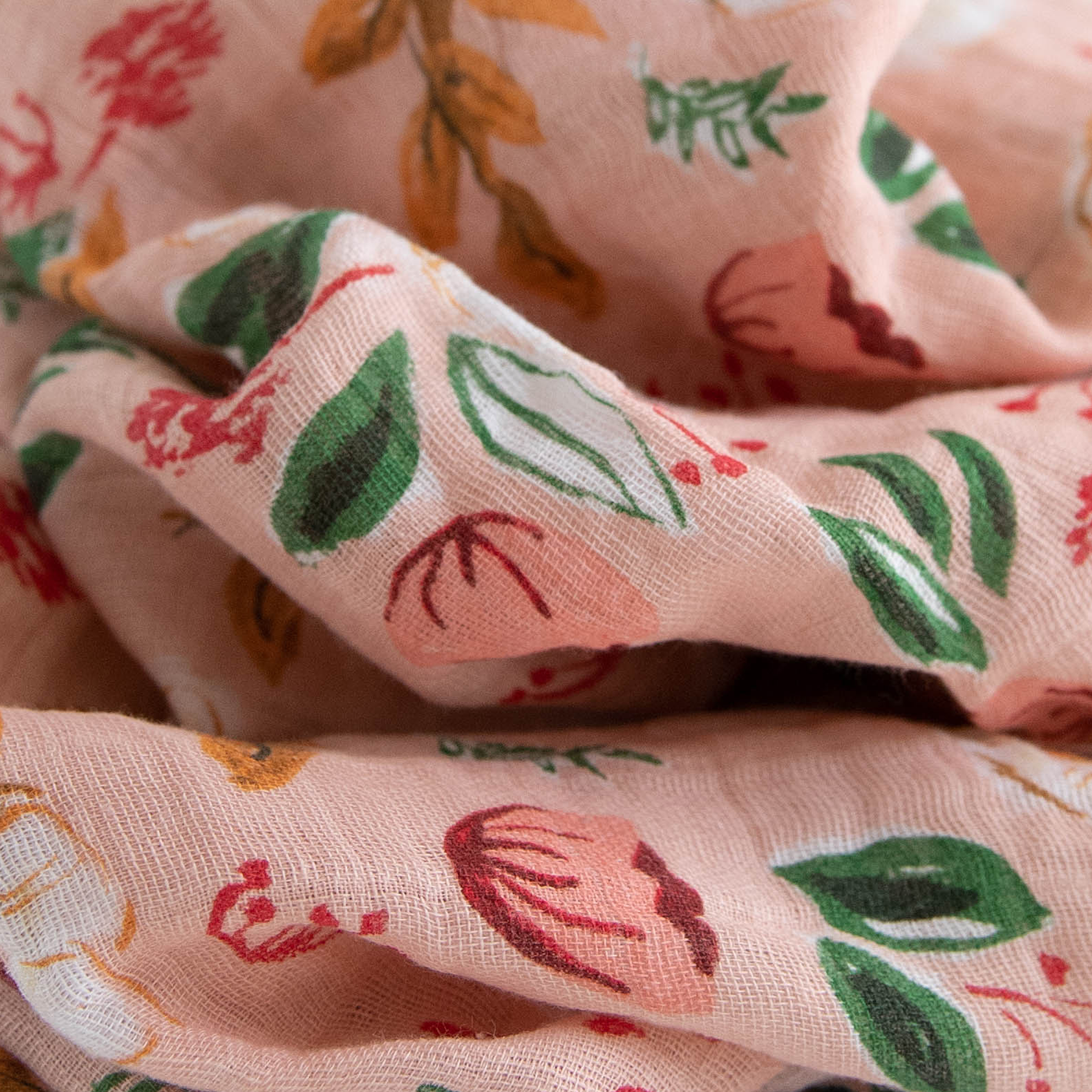 Vintage floral muslin outlet swaddle