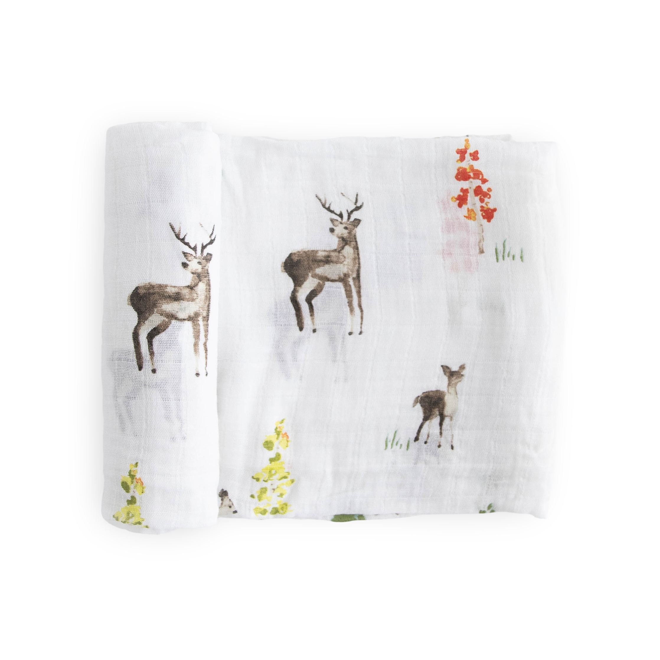 Cotton Muslin Swaddle Baby Blanket Oh Deer Little Unicorn USA