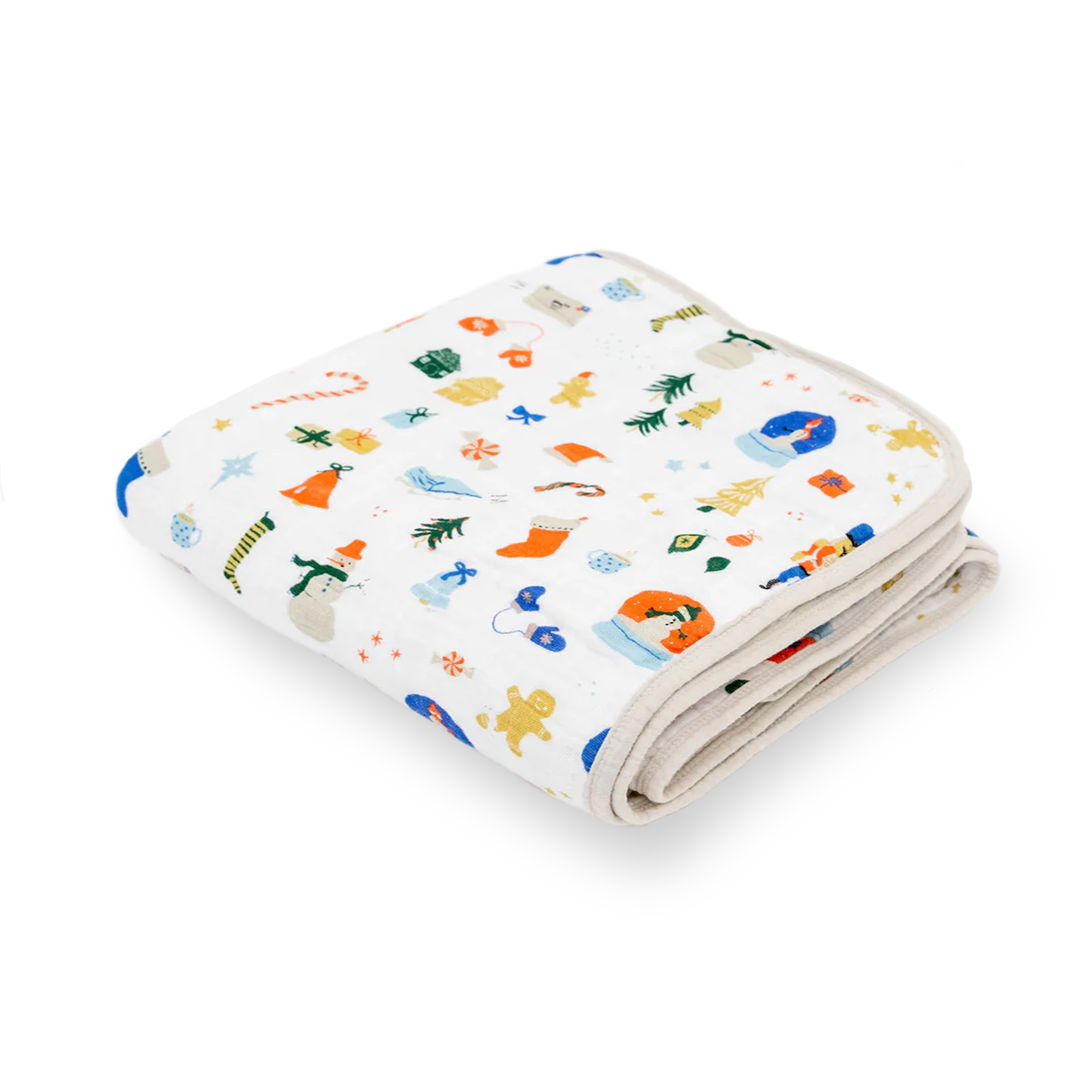 Original Cotton Muslin Quilt Christmas Time Little Unicorn USA