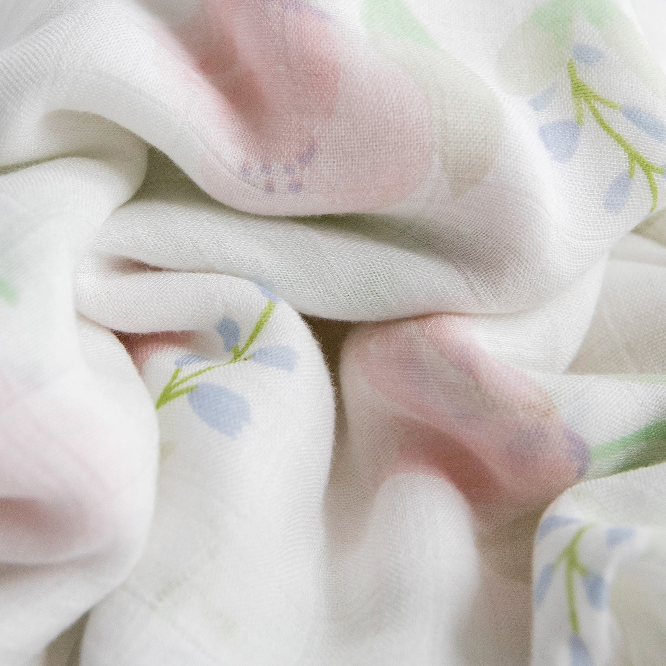 Deluxe Muslin Swaddle Blanket 2 Pack Blush Peony Little
