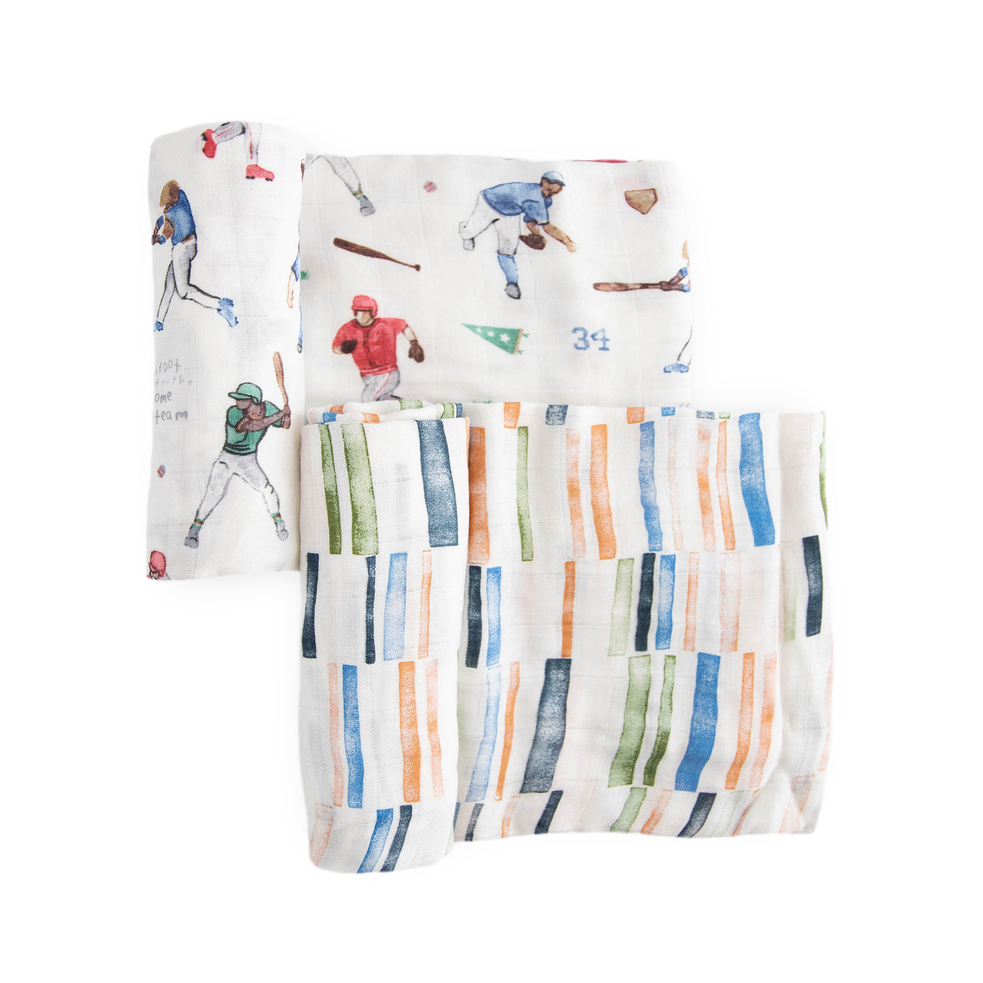 Deluxe Muslin Swaddle Blanket 2 Pack - Home Run