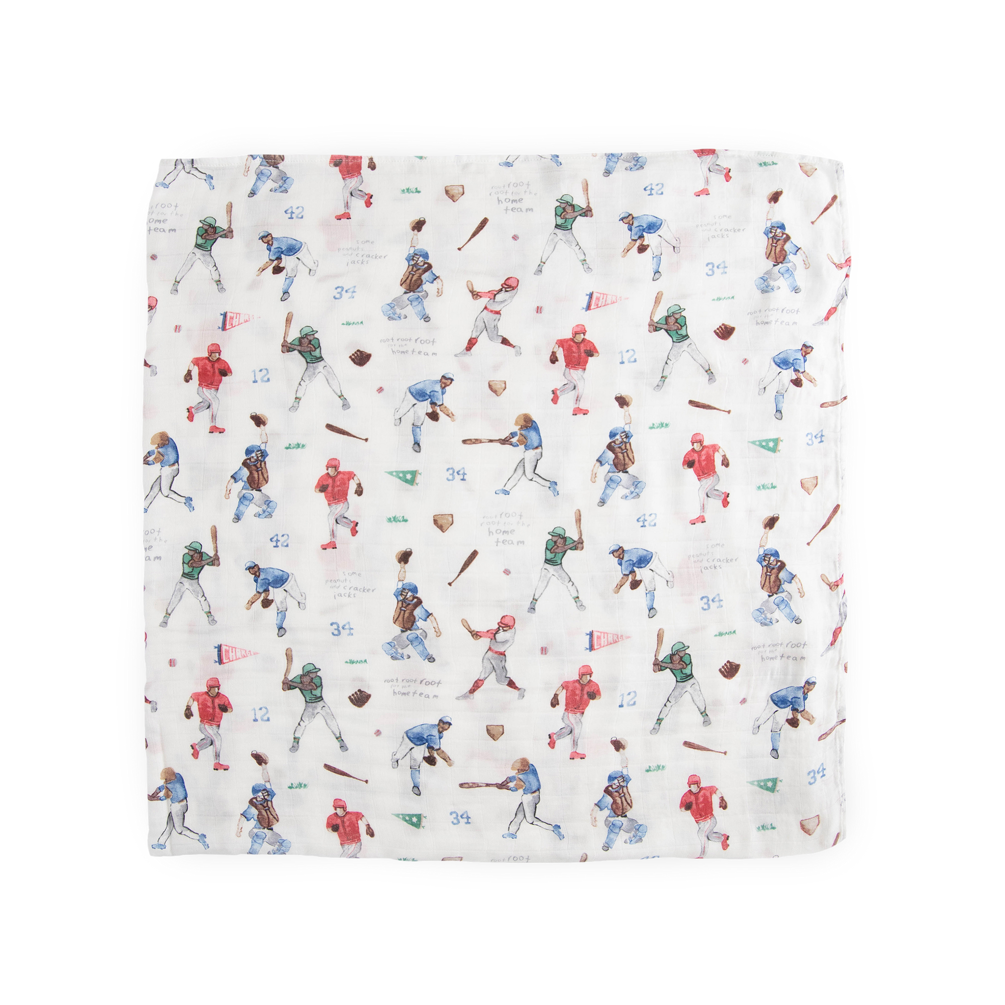 Deluxe Muslin Swaddle Blanket 2 Pack - Home Run