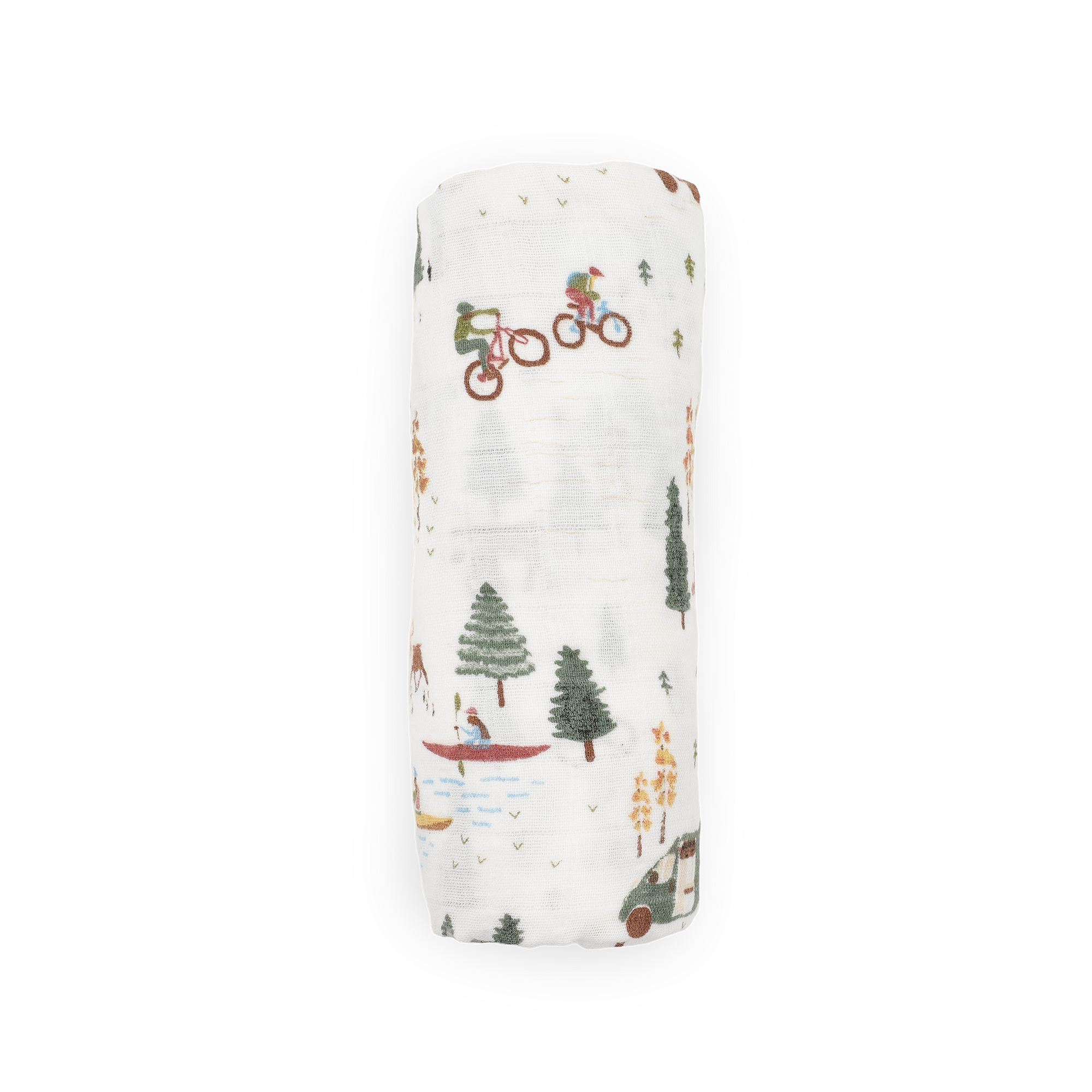Organic Cotton Muslin Swaddle Blanket - Alpine Adventure