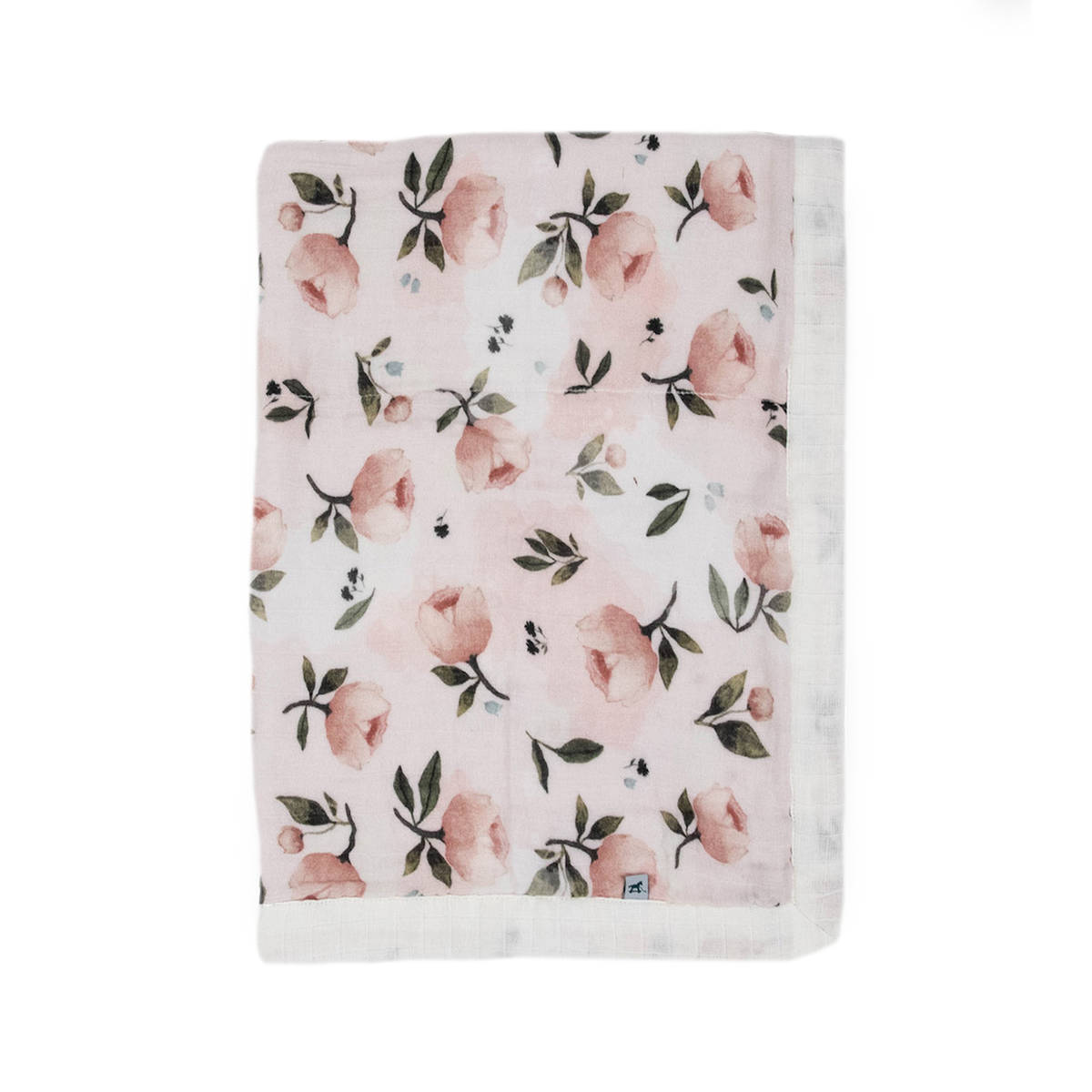 Watercolor Floret Organic Muslin Baby Quilt | Little Unicorn USA