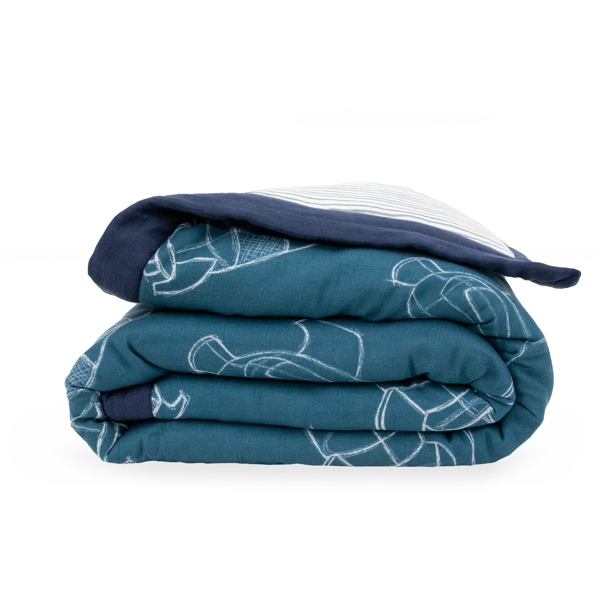 Cotton Muslin Toddler Comforter - Blast Off