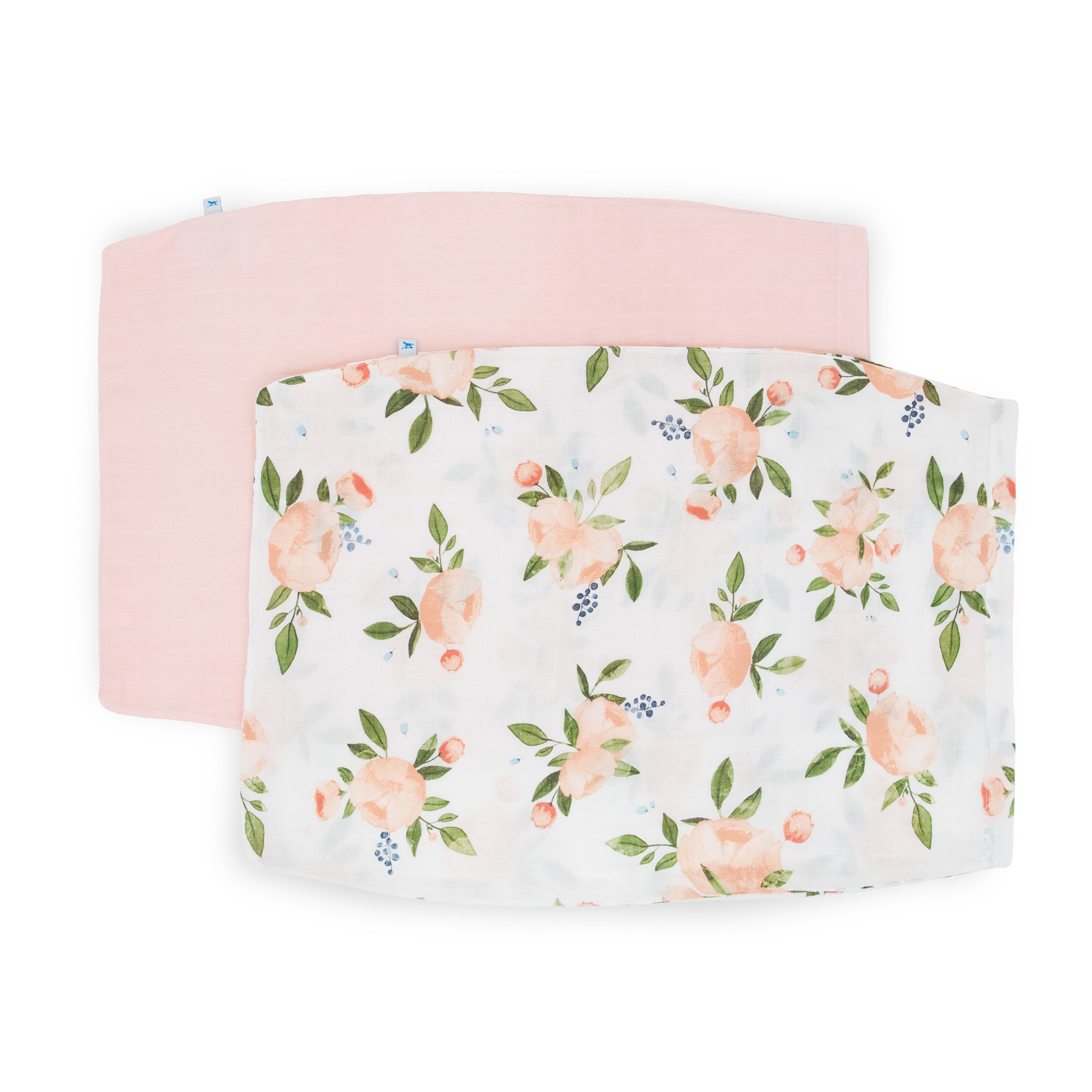 Cotton Muslin Pillowcase 2 Pack - Watercolor Roses Grande 2