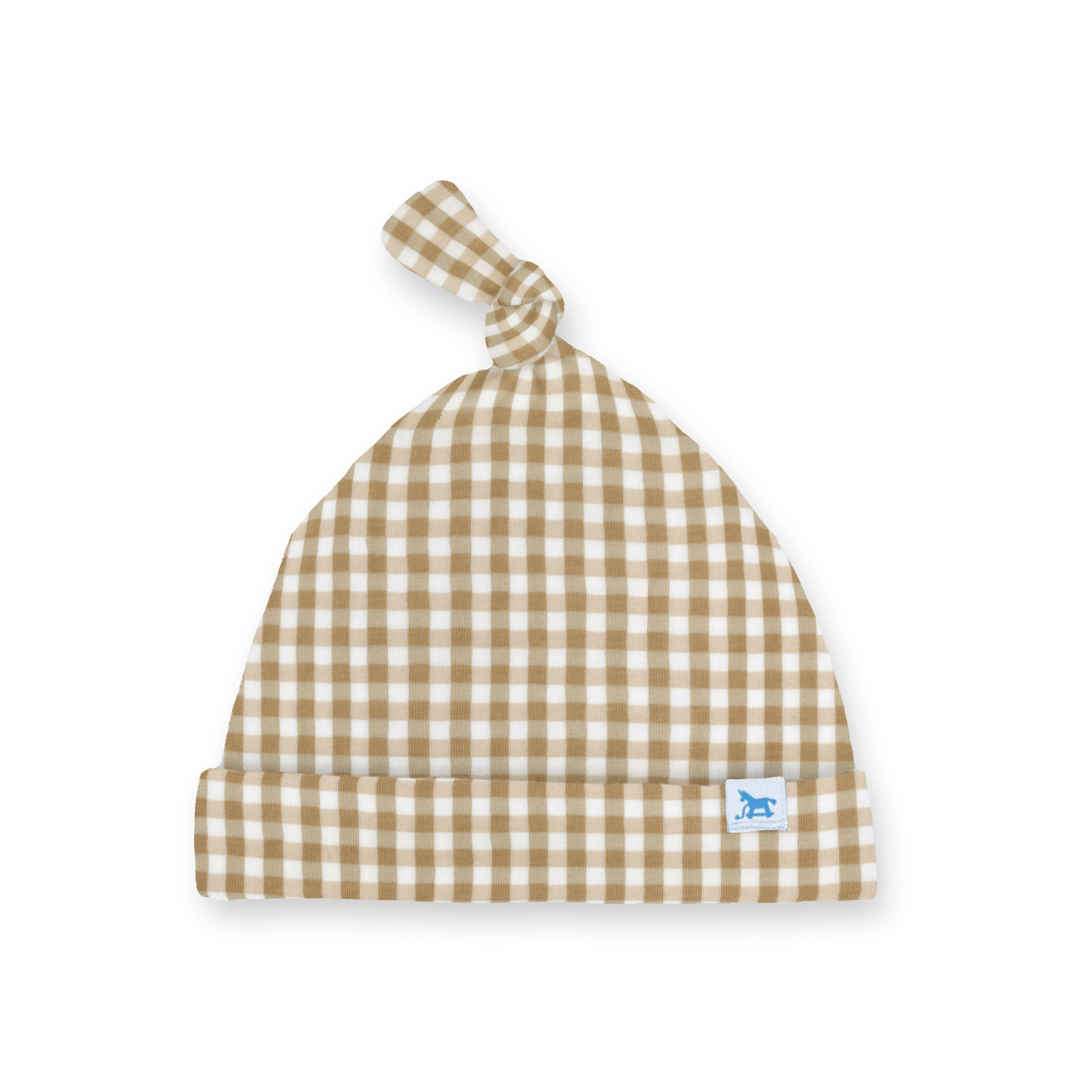 Stretch Knit Hat - Cinnamon Gingham – Little Unicorn USA