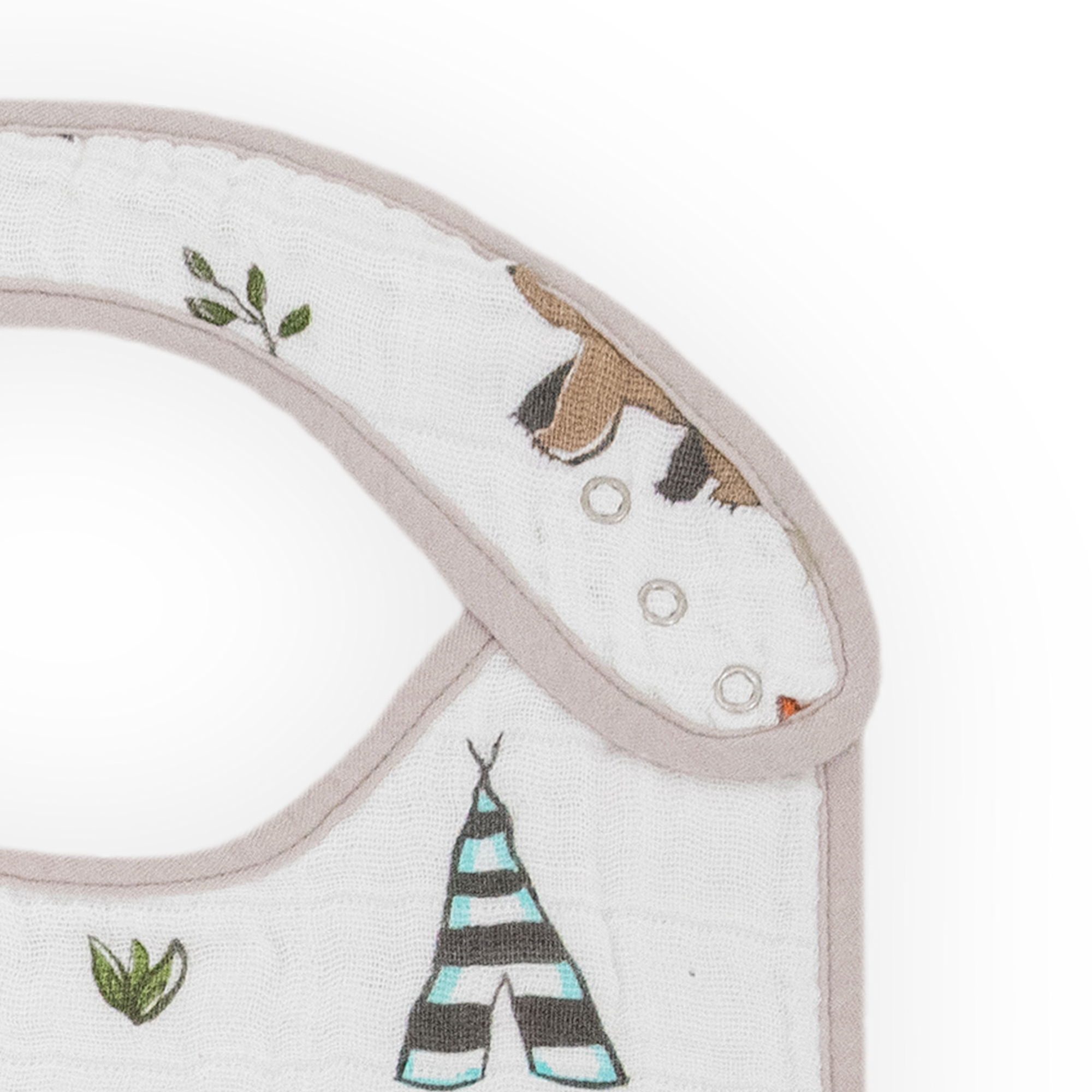 Cotton Muslin Classic Bib 3 Pack - Forest Friends 2