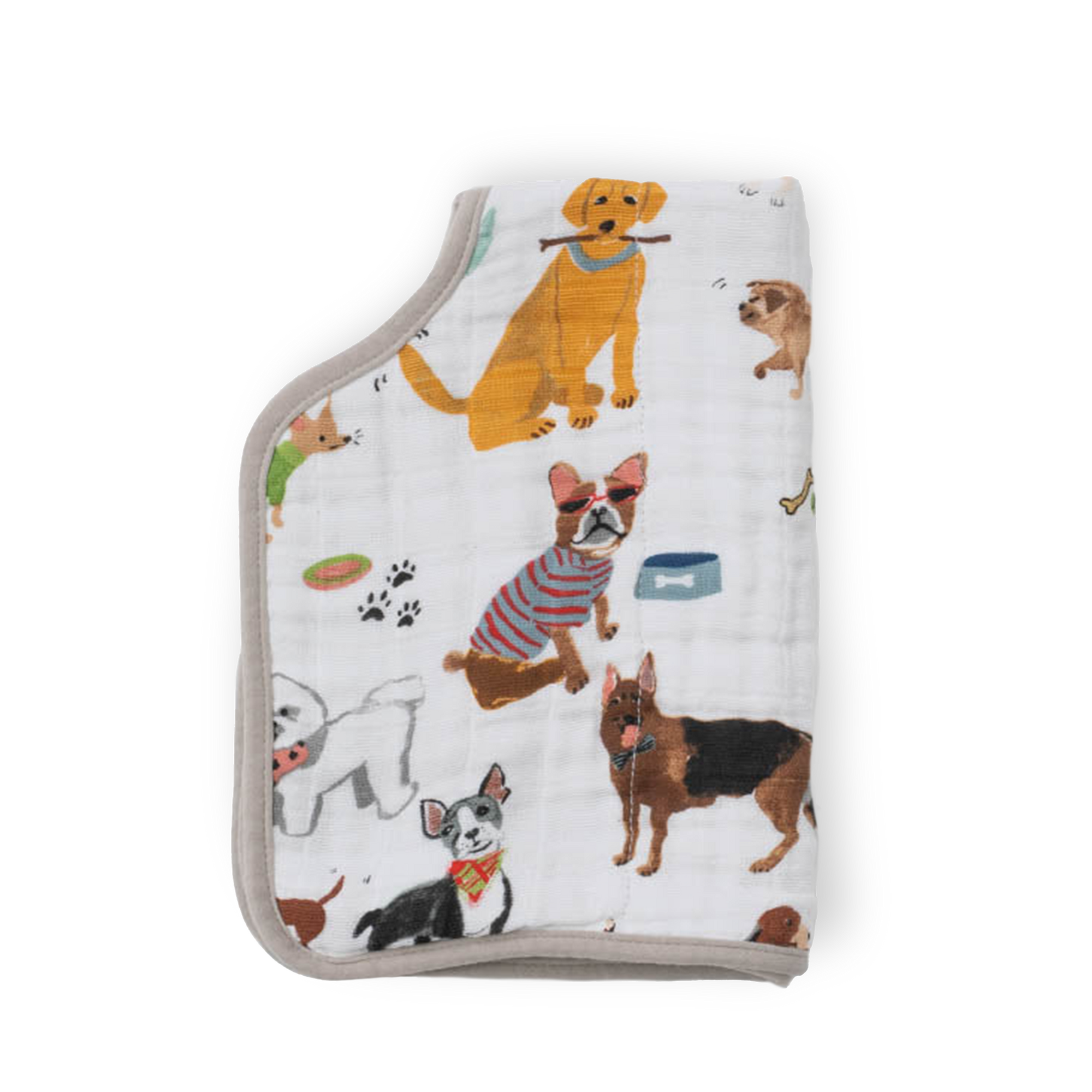 Cotton Muslin Burp Cloth - Woof