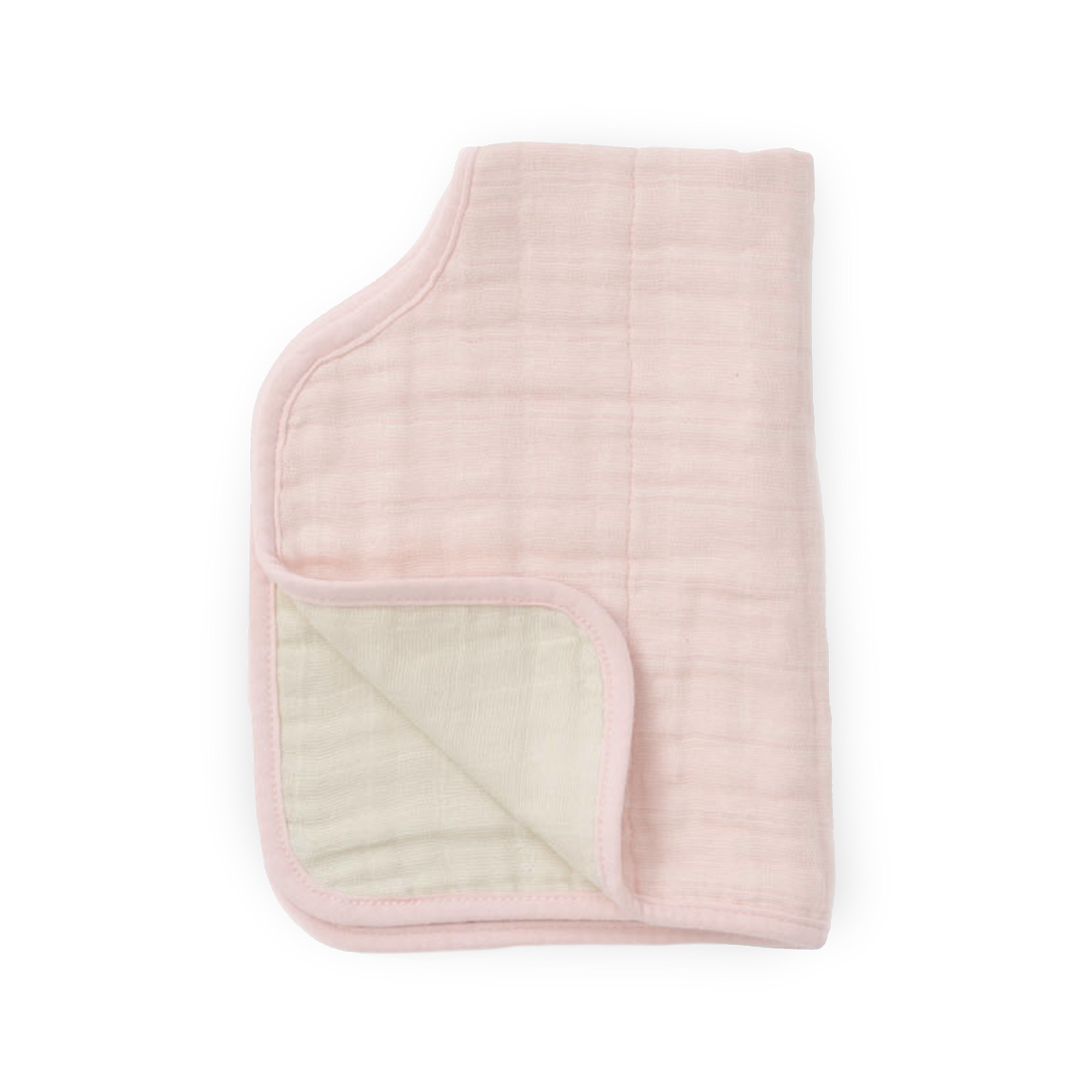 Cotton Muslin Burp Cloth - Light Pink