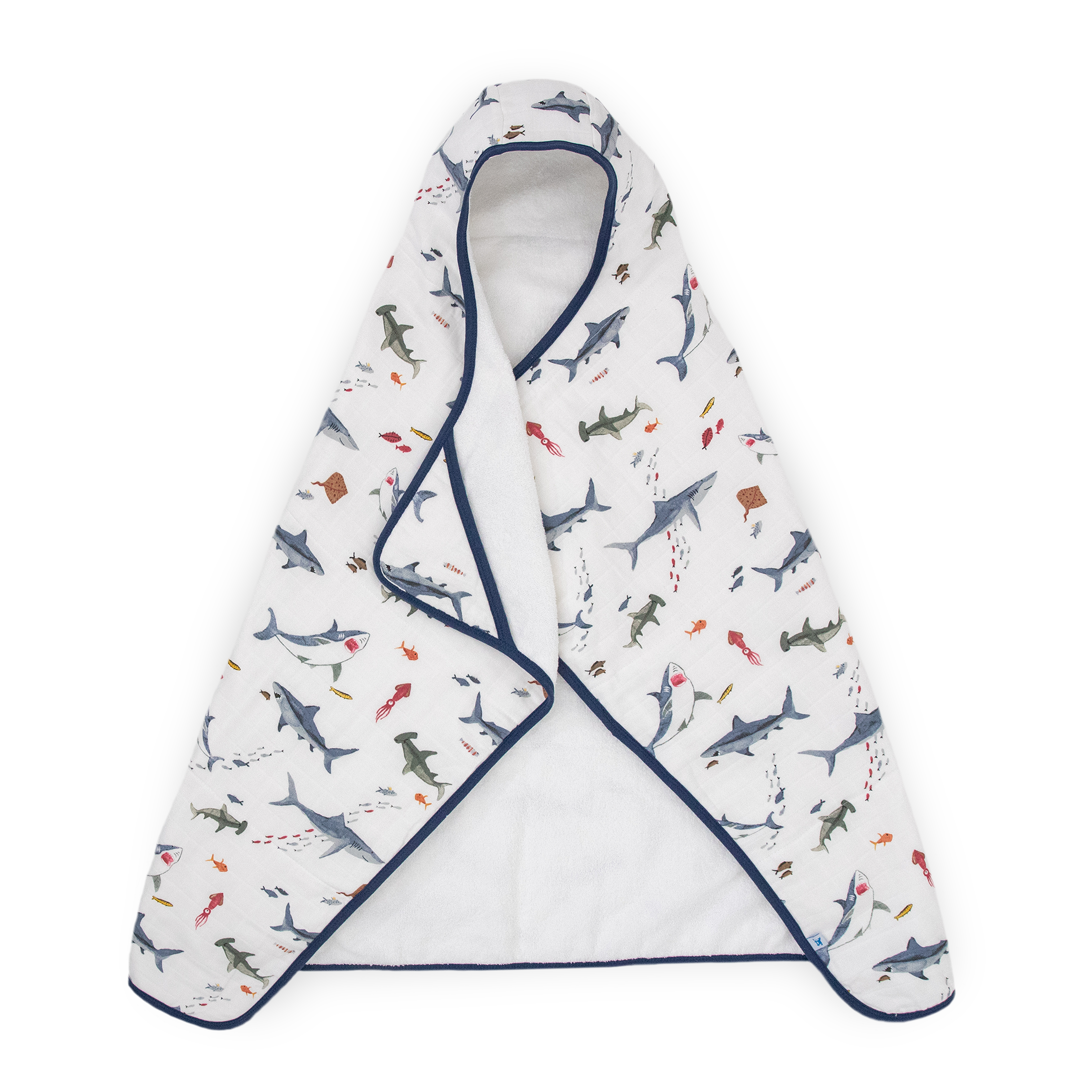 Big Kid Hooded Towel Shark Towel Little Unicorn USA
