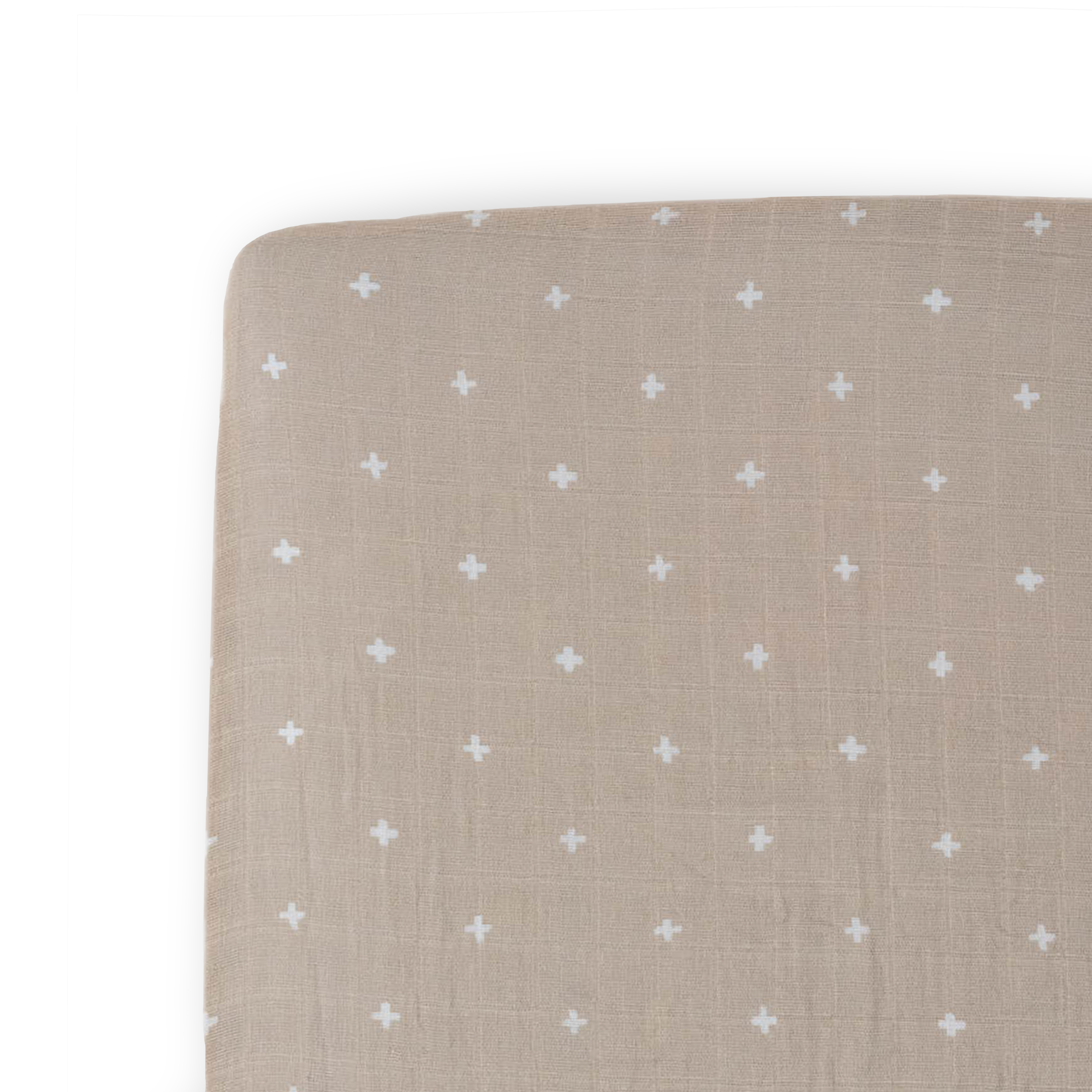 Little unicorn taupe cross crib deals sheet