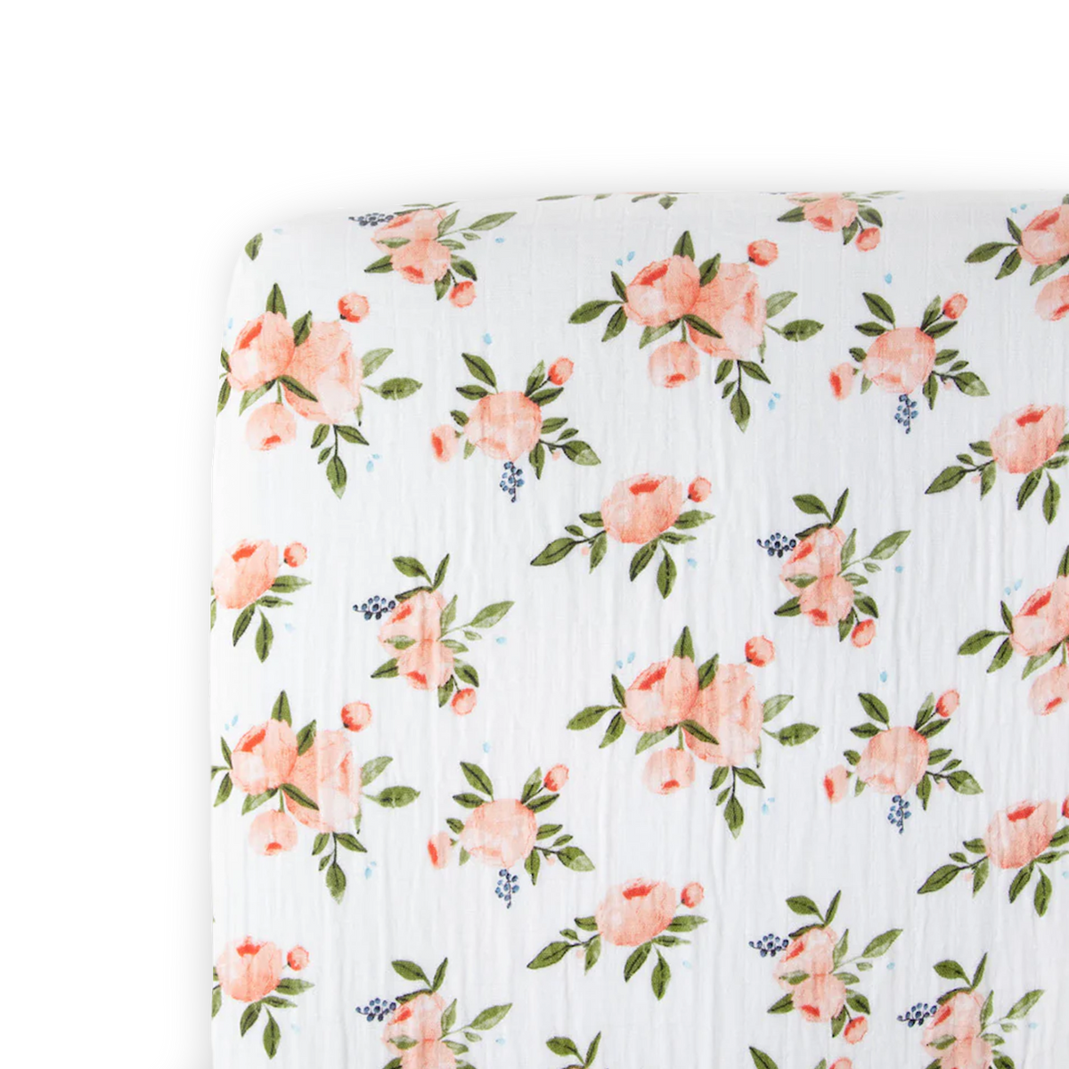 Little unicorn watercolor rose crib deals sheet