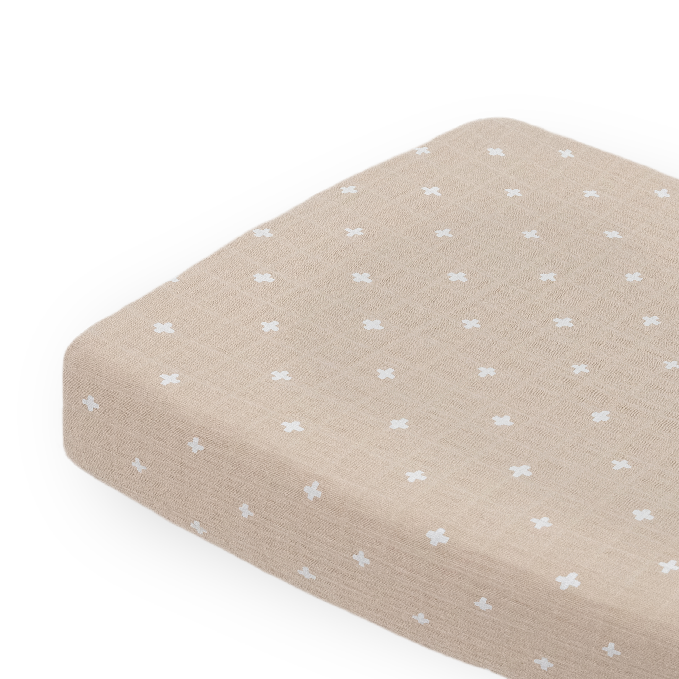 Crib sheet and changing top pad cover