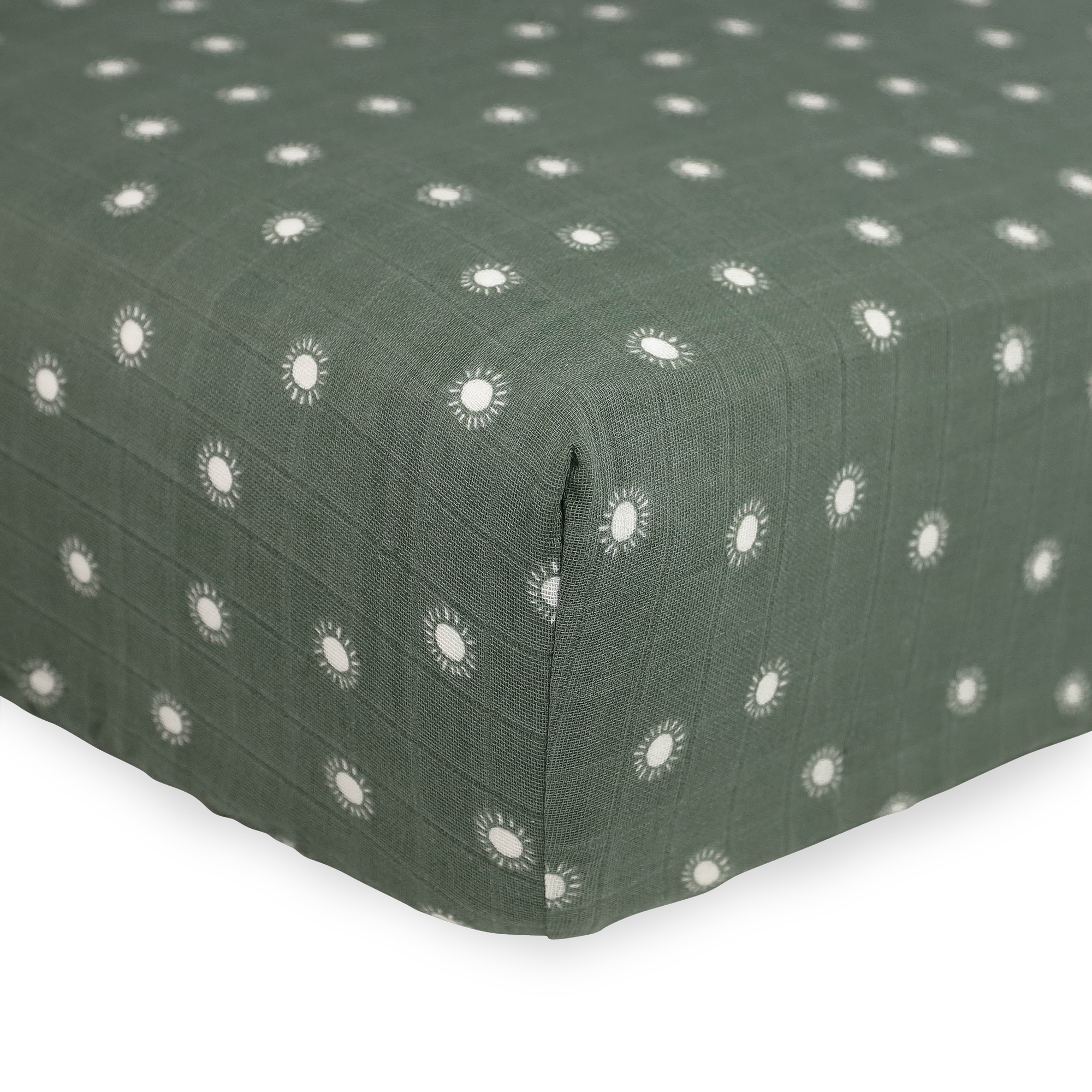 Organic Cotton Muslin Crib Sheet - Sage Suns