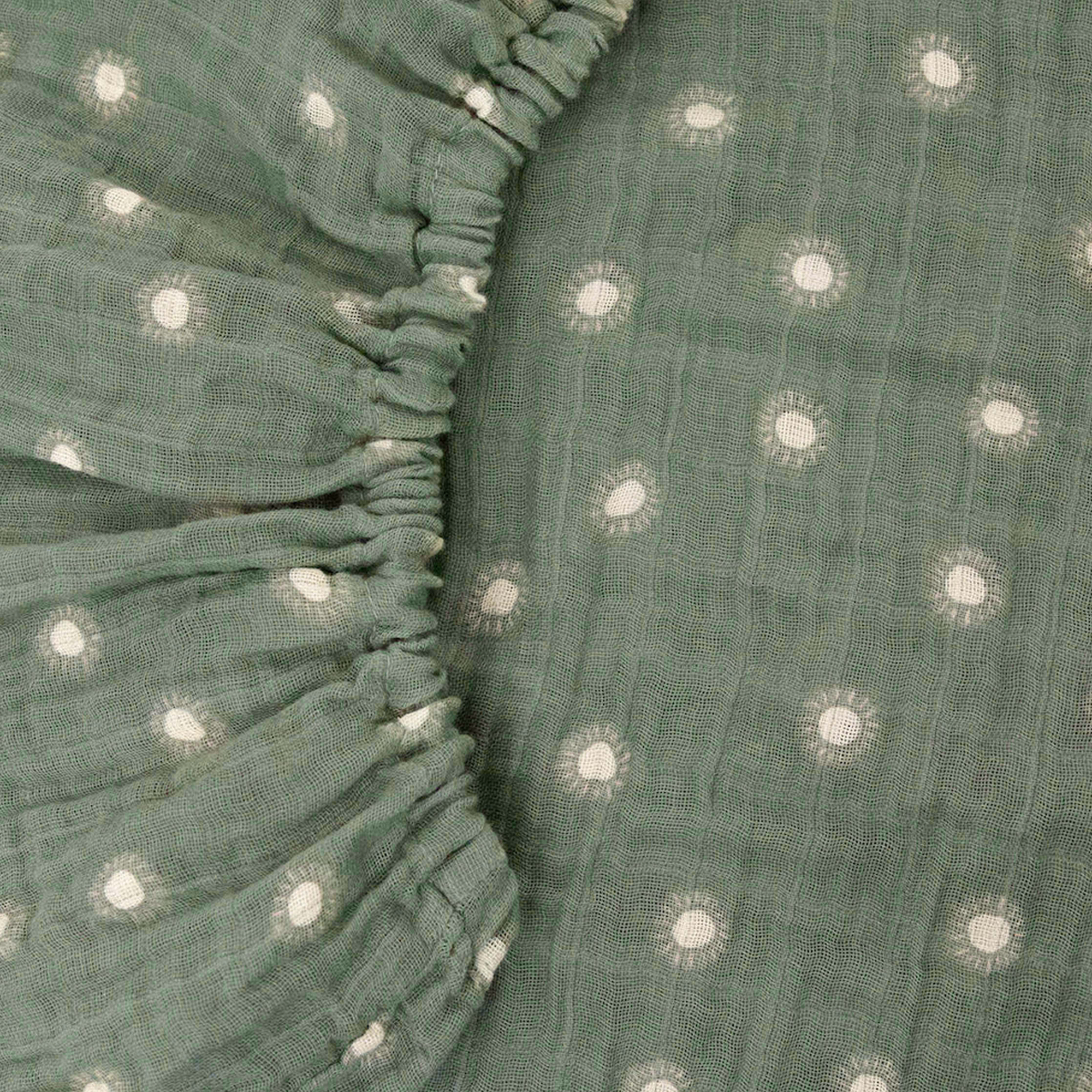 Organic Cotton Muslin Crib Sheet - Sage Suns