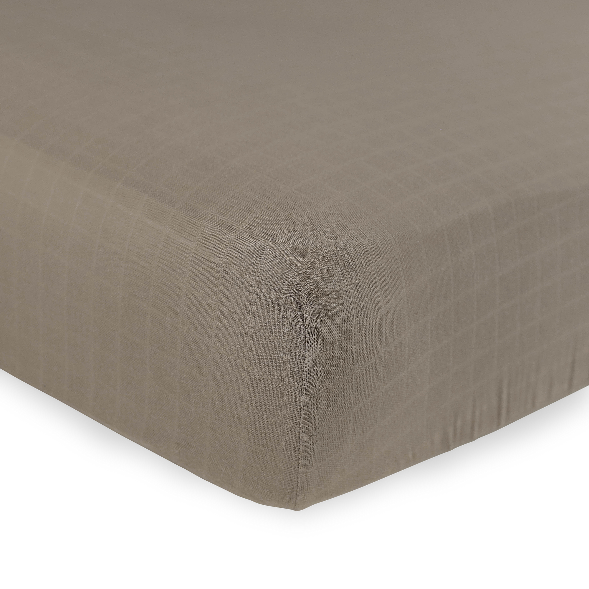 Organic Cotton Muslin Crib Sheet - Driftwood