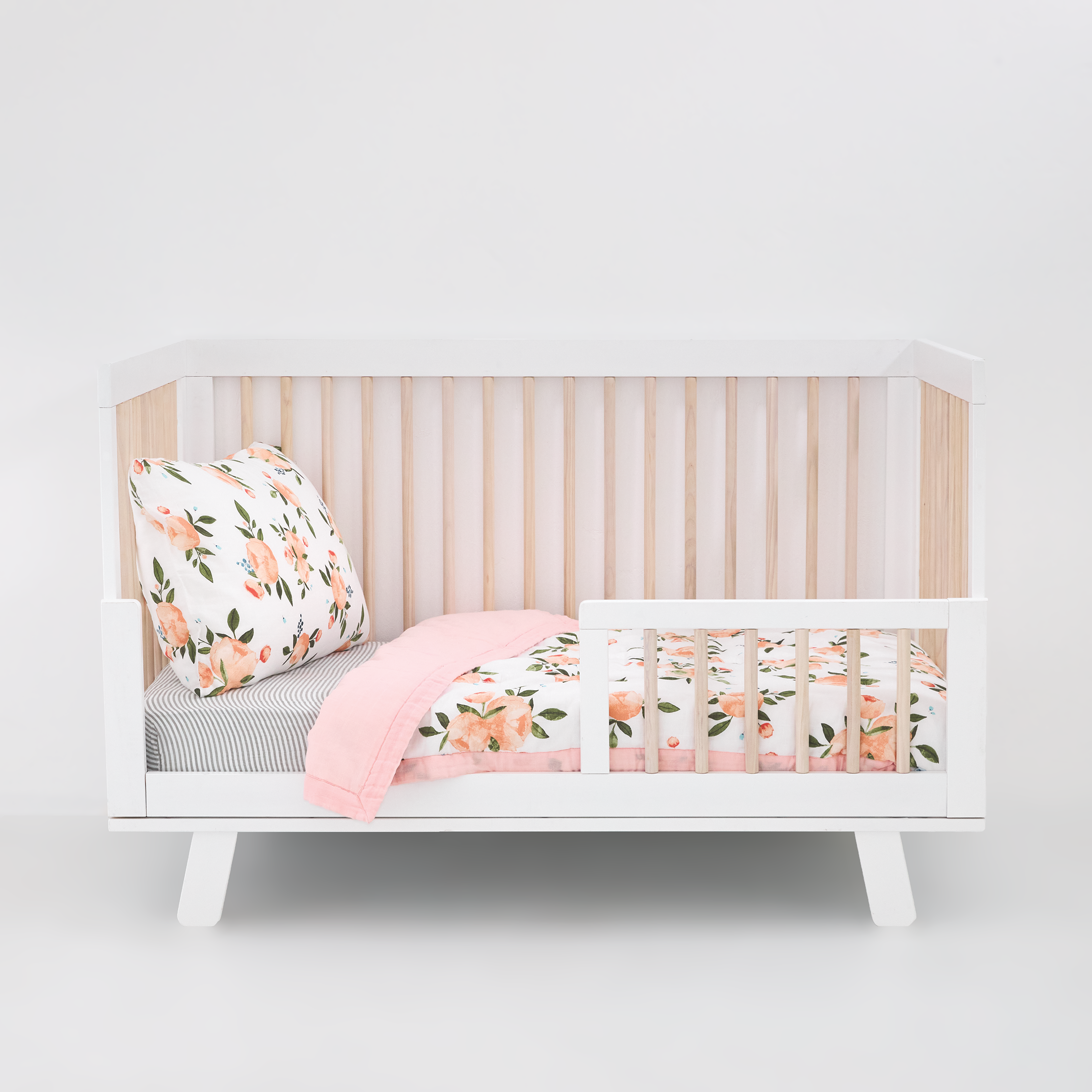 Little unicorn watercolor rose online crib sheet