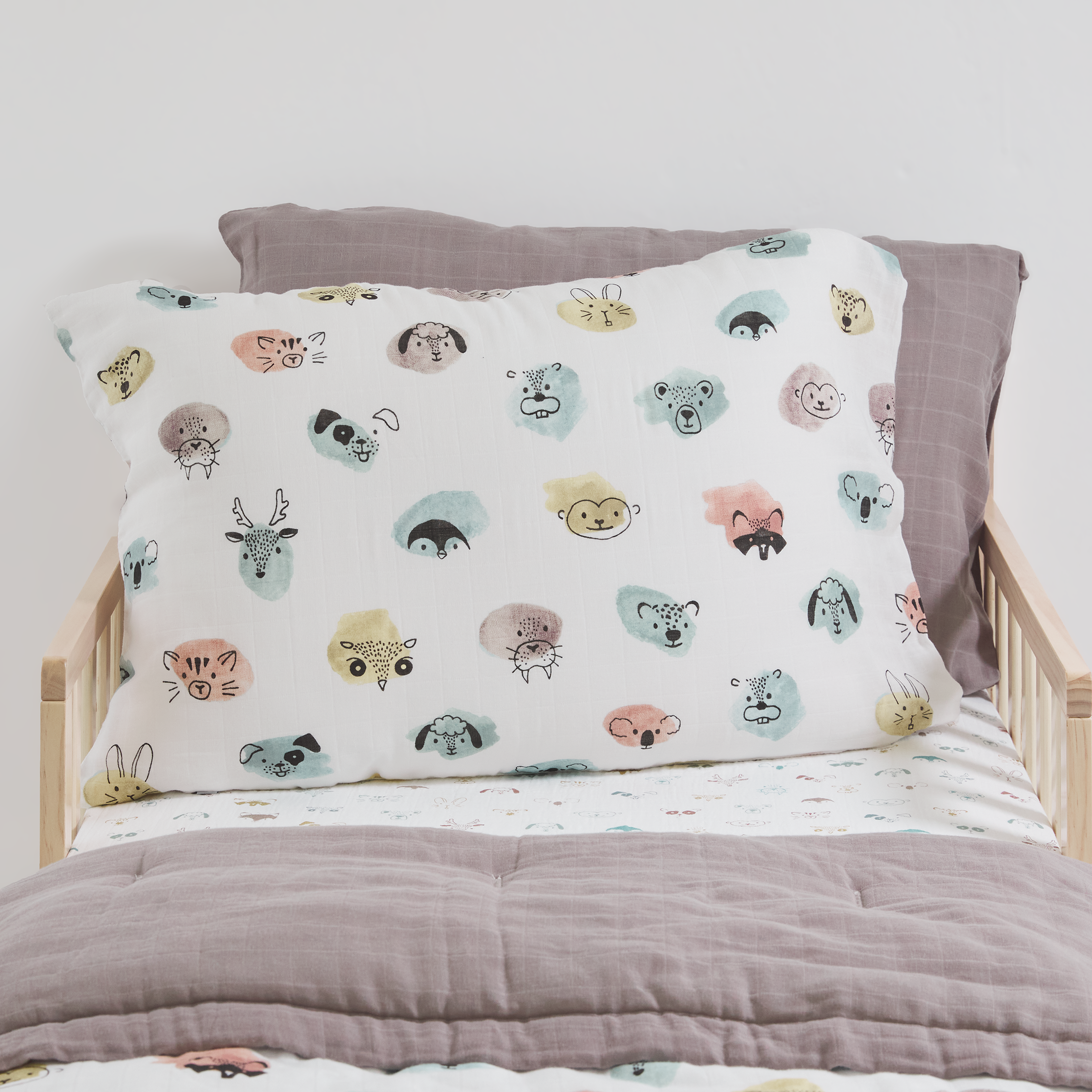 Organic Muslin 20 Throw Pillowcase