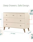 dadada Baby Austin 5-Drawer Nursery Dresser