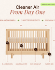 dadada Baby Bliss 4-in-1 Convertible Crib