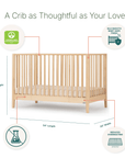 dadada Baby LaLa 3-in-1 Convertible Crib