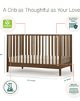 dadada Baby LaLa 3-in-1 Convertible Crib