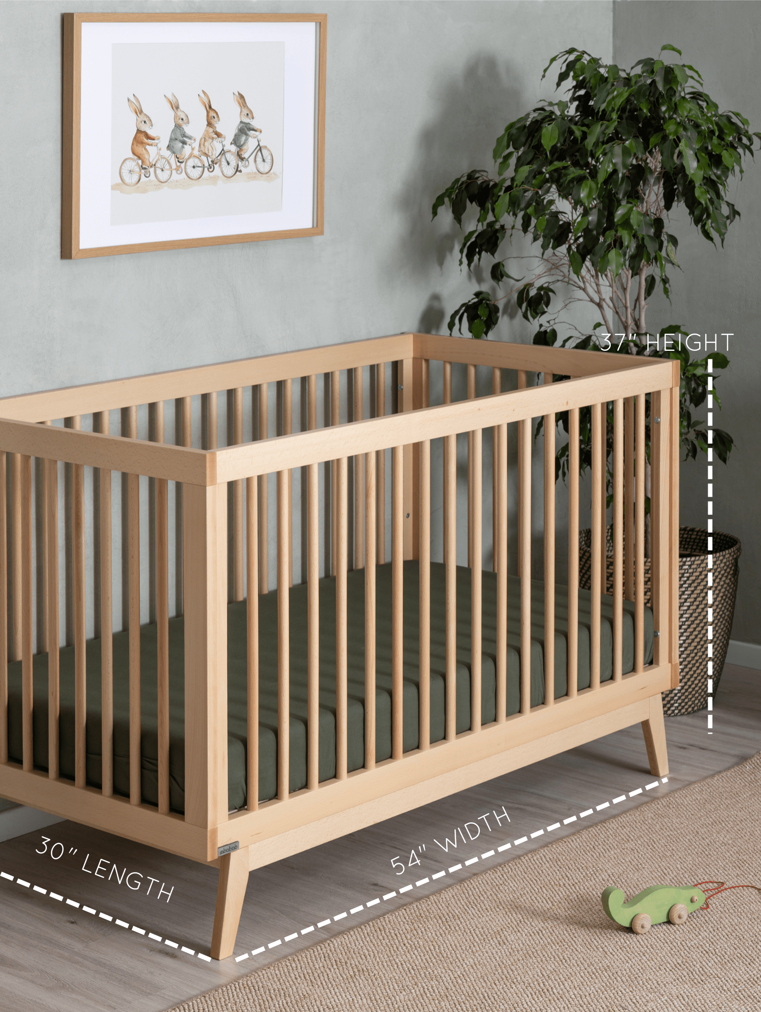 dadada Baby Soho 3-in-1 Convertible Crib