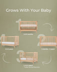 dadada Baby Soho 3-in-1 Convertible Crib