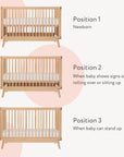 dadada Baby Soho 3-in-1 Convertible Crib