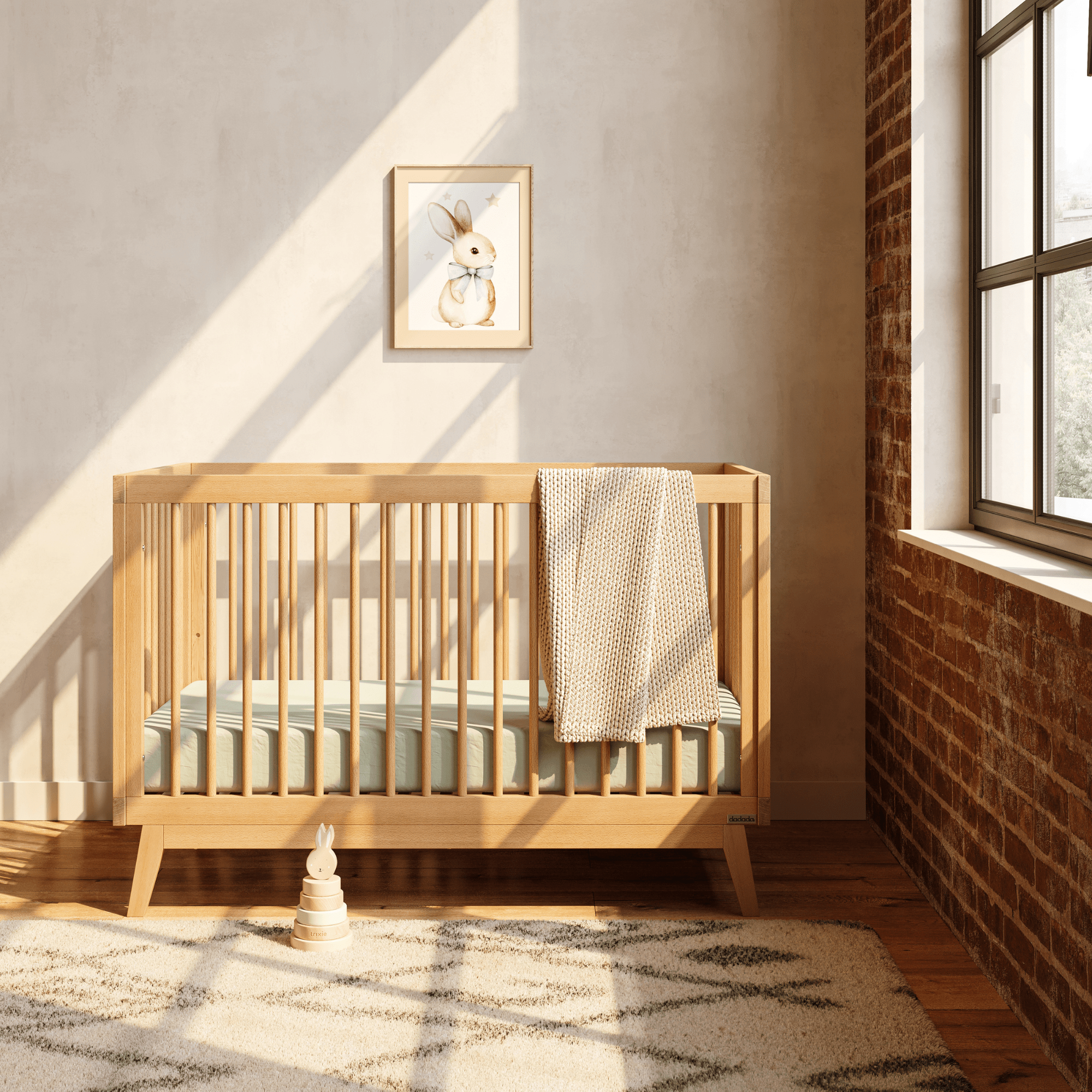sonanddaughter ベージュ ノースリーブセット dadada Baby Soho 3-in-1 Convertible Crib | Multi-Stage Crib