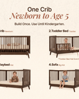 dadada Baby Soho 3-in-1 Convertible Crib