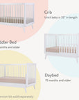 dadada Baby Soho 3-in-1 Convertible Crib