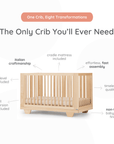 dadada Baby Spirit 8-in-1 Convertible Crib