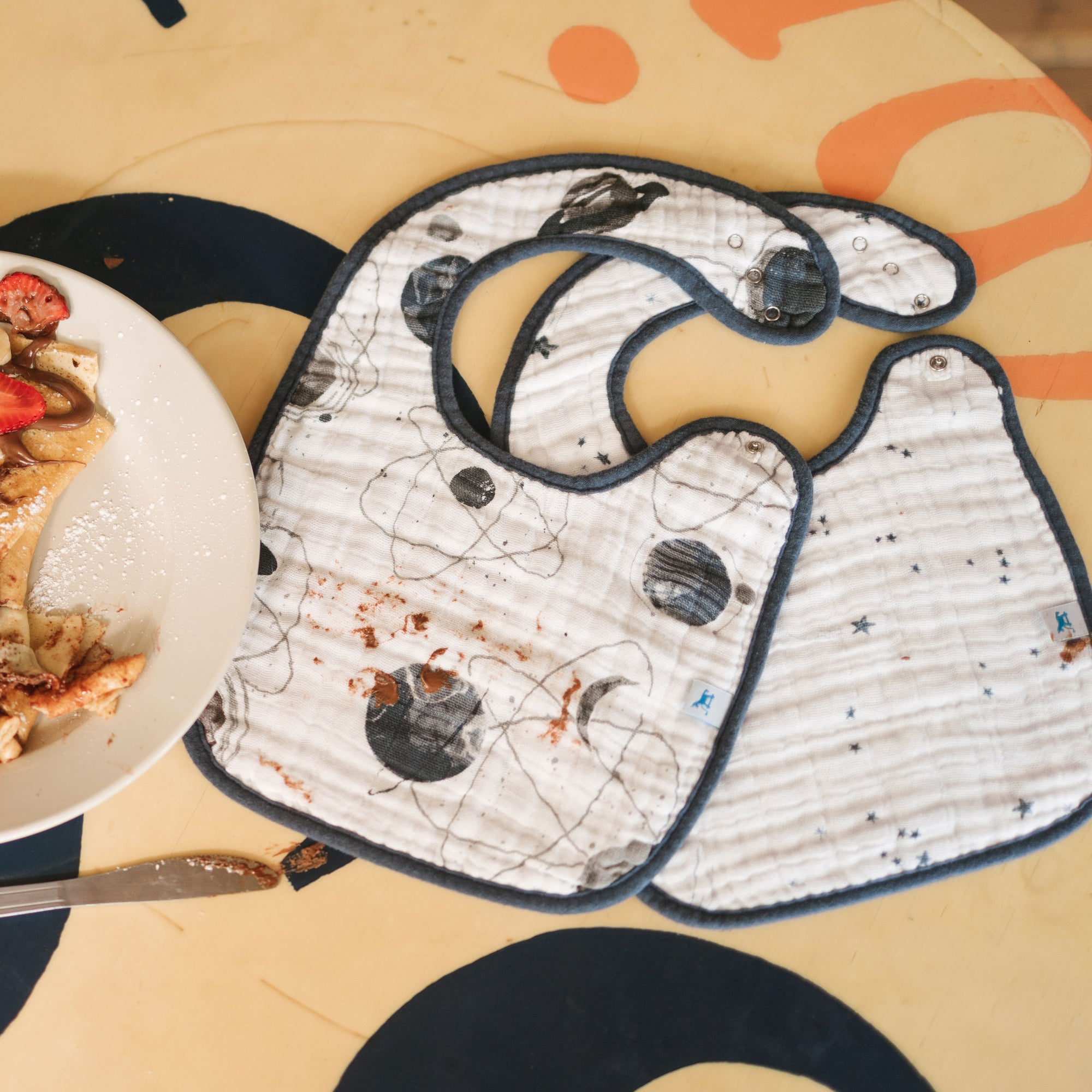 Cotton Muslin Classic Bib 3 Pack - Planetary 2