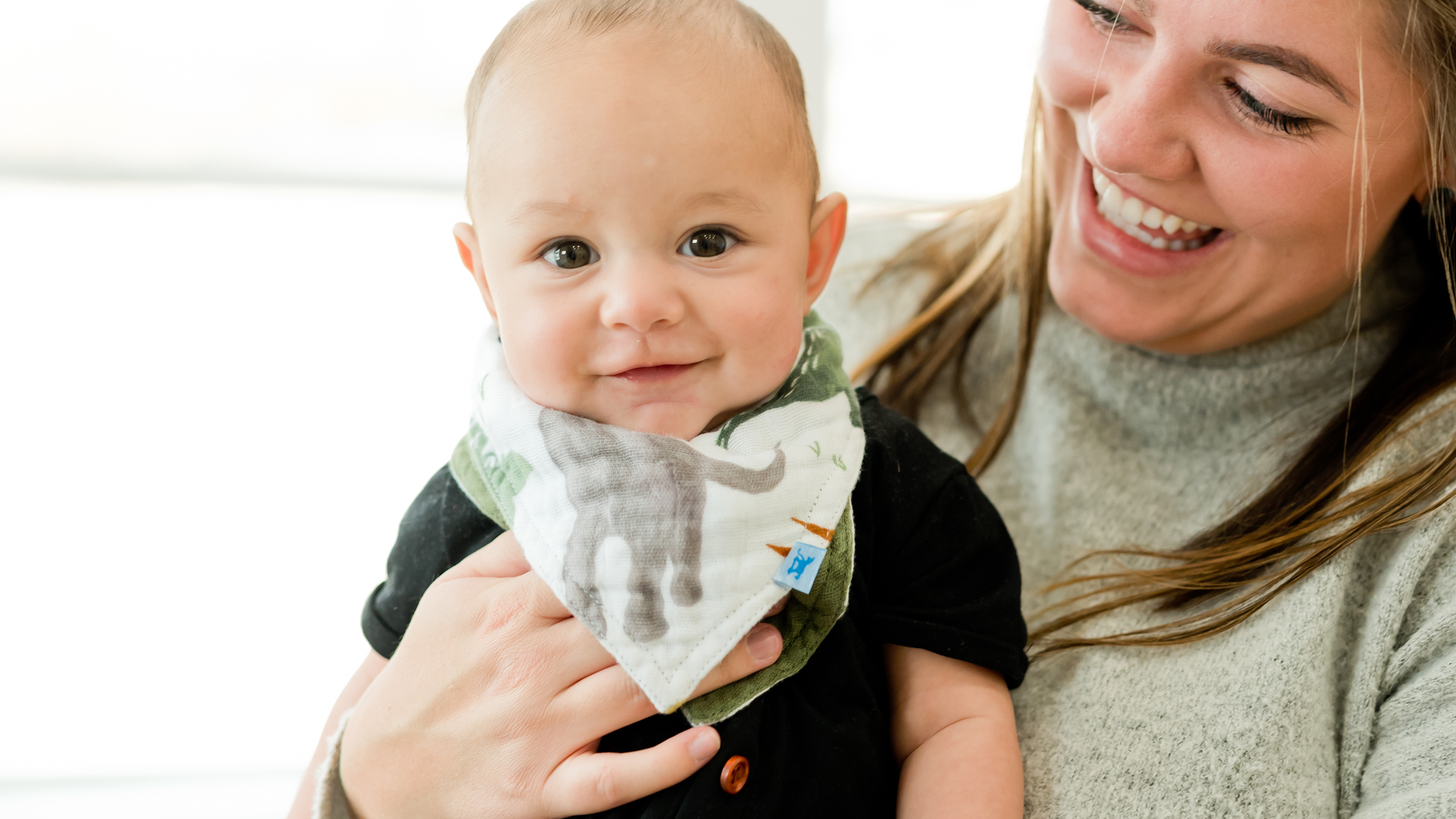 Cotton Muslin Bandana Bibs