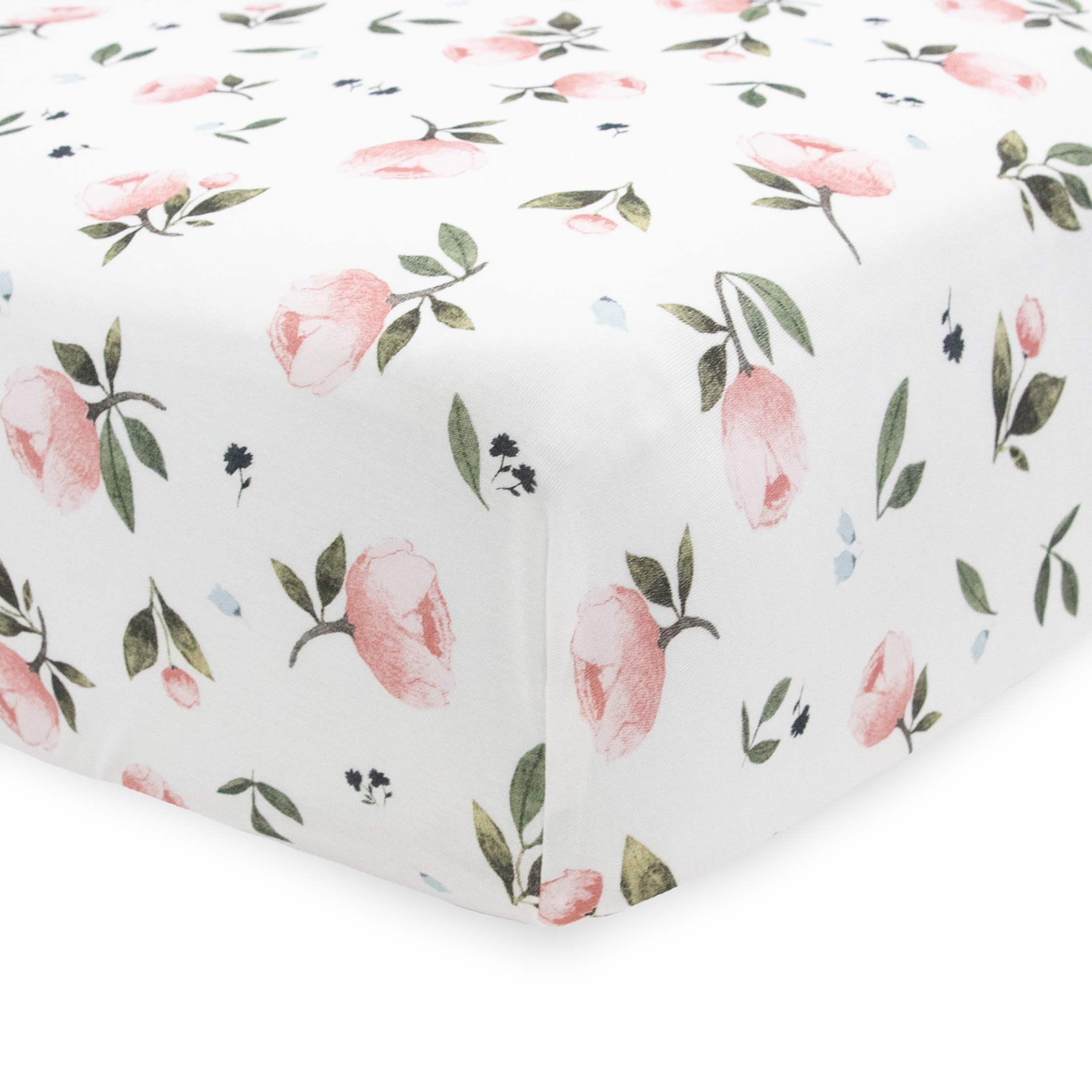 Little unicorn watercolor rose crib deals sheet