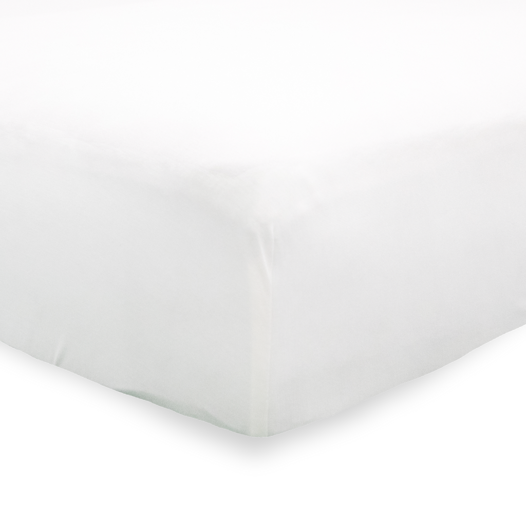 Stretch Knit Crib Sheet White Little Unicorn USA
