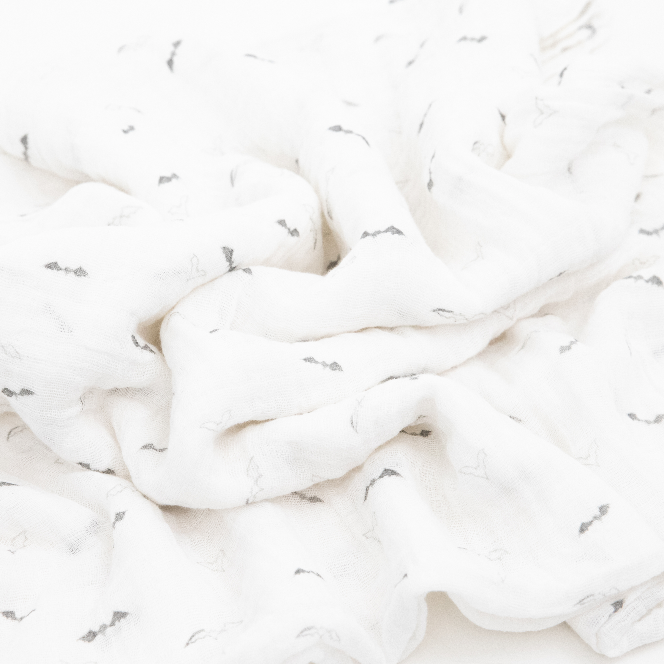 Cotton Muslin Swaddle Blanket - Bats