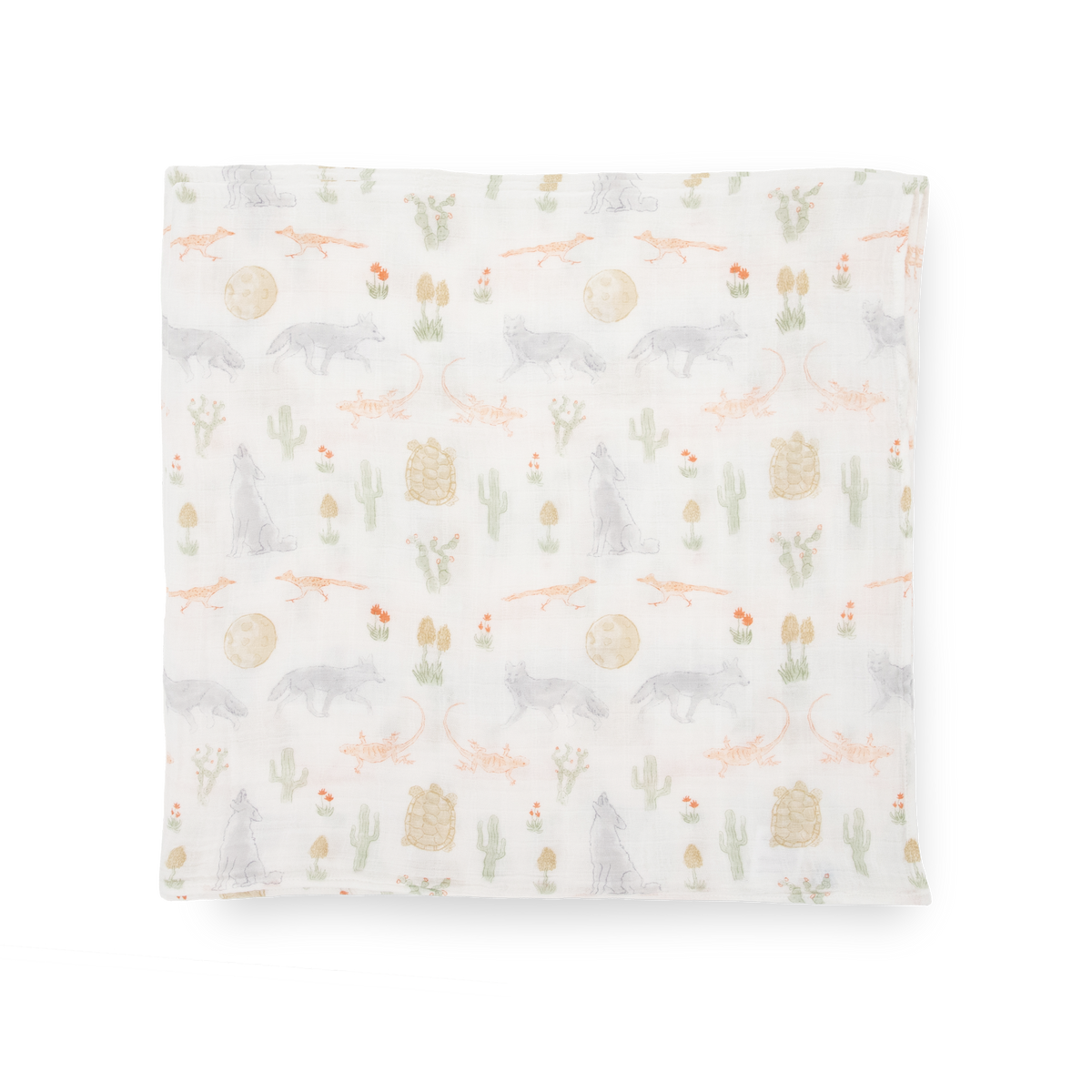 Cotton Muslin Swaddle Blanket Desert Night Little Unicorn USA